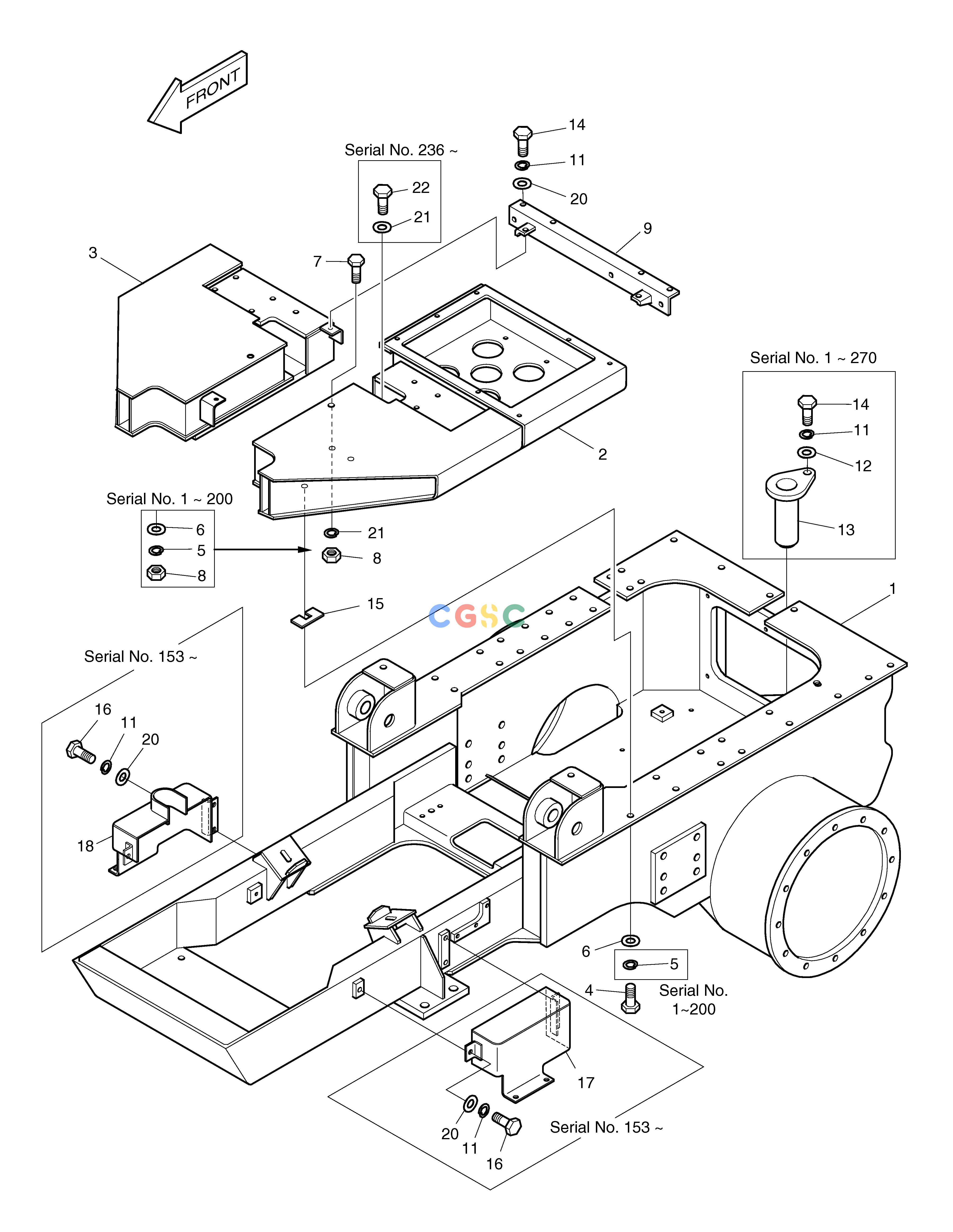 斗山零件查询FRAME-TRACK 1520mm DD80 Doosan parts catalog online