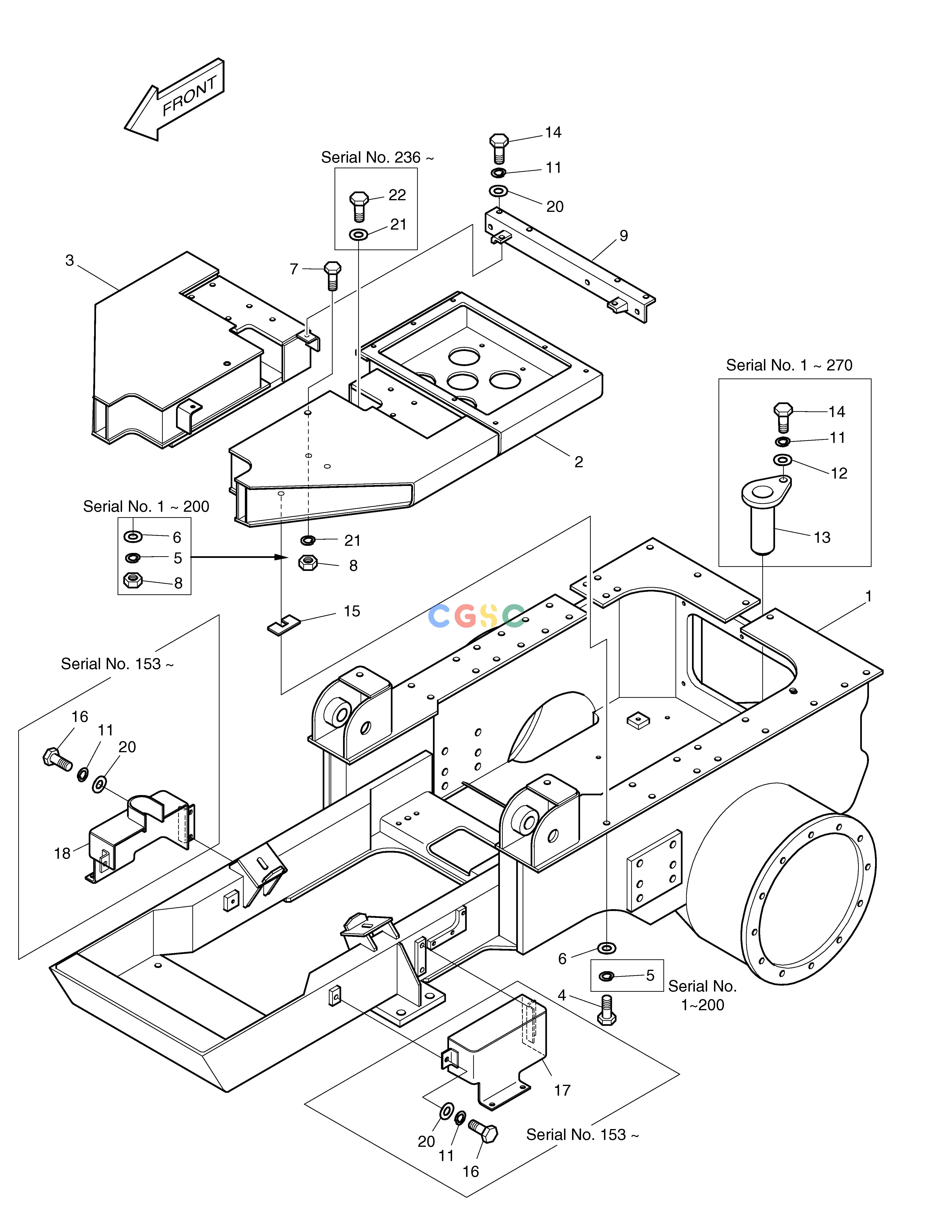 斗山零件查询FRAME-EXPORT(TRACK 1800mm) DD80 Doosan parts catalog online