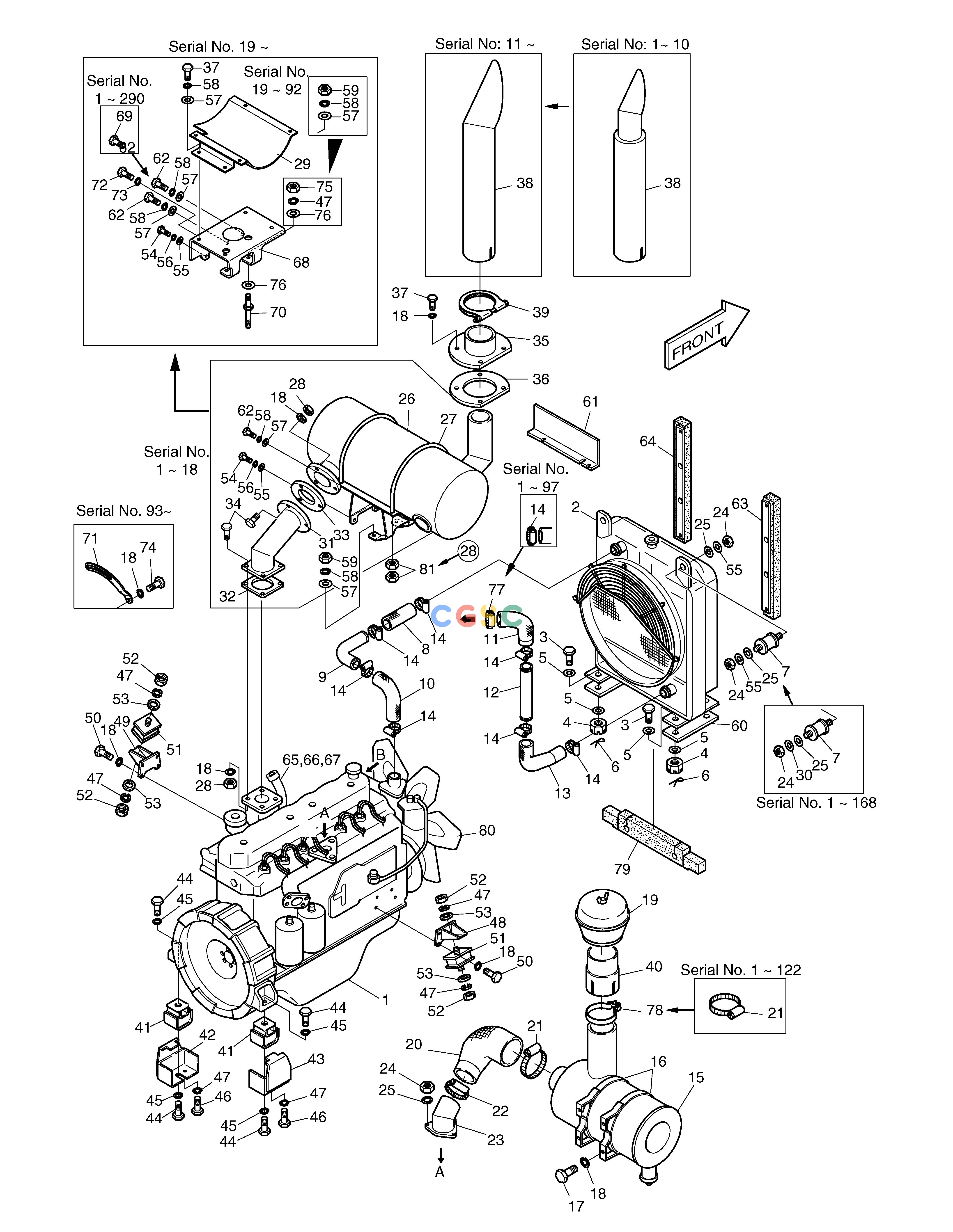 斗山零件查询ENGINE MOUNTING DD80 Doosan parts catalog online