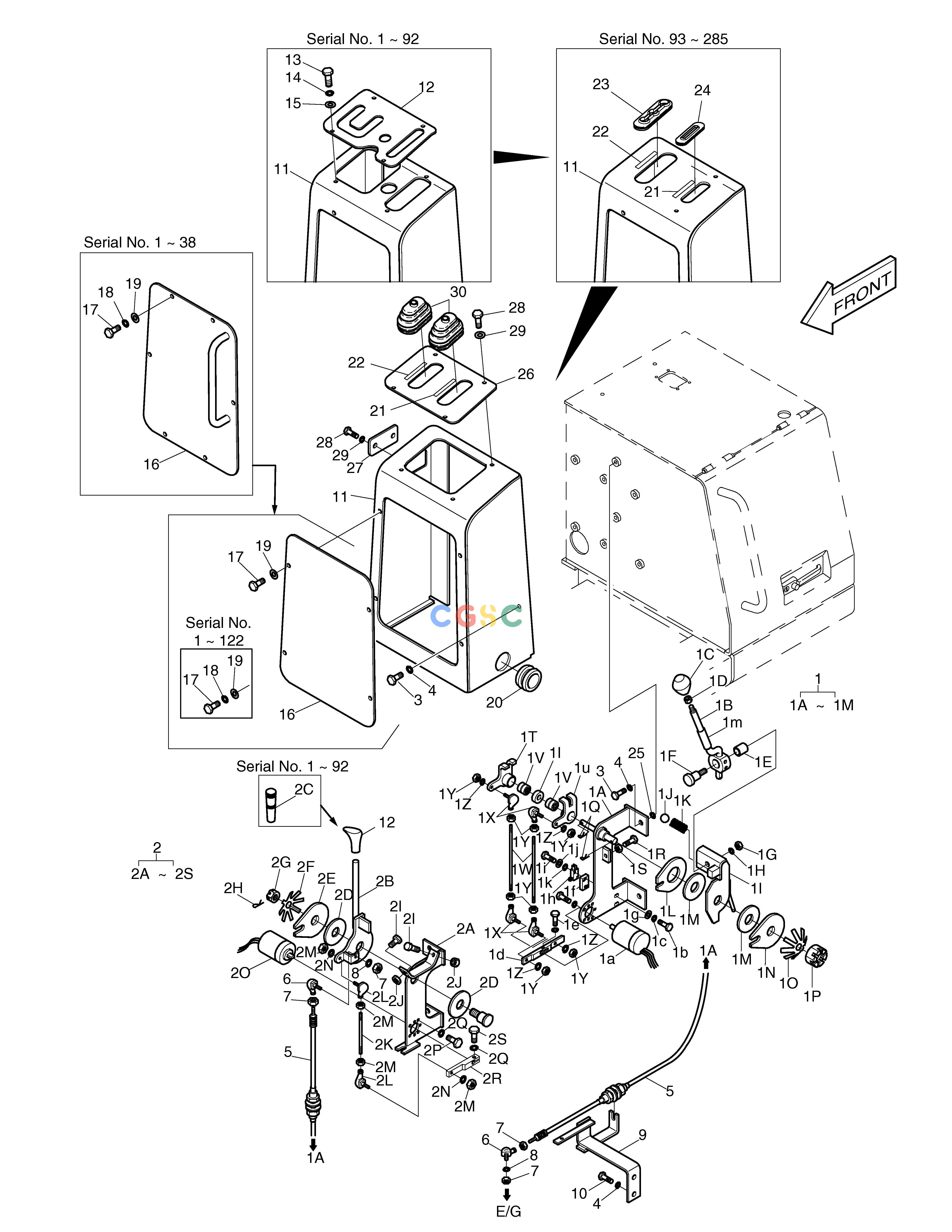 斗山零件查询CONTROL LEVER(1) DD80 Doosan parts catalog online