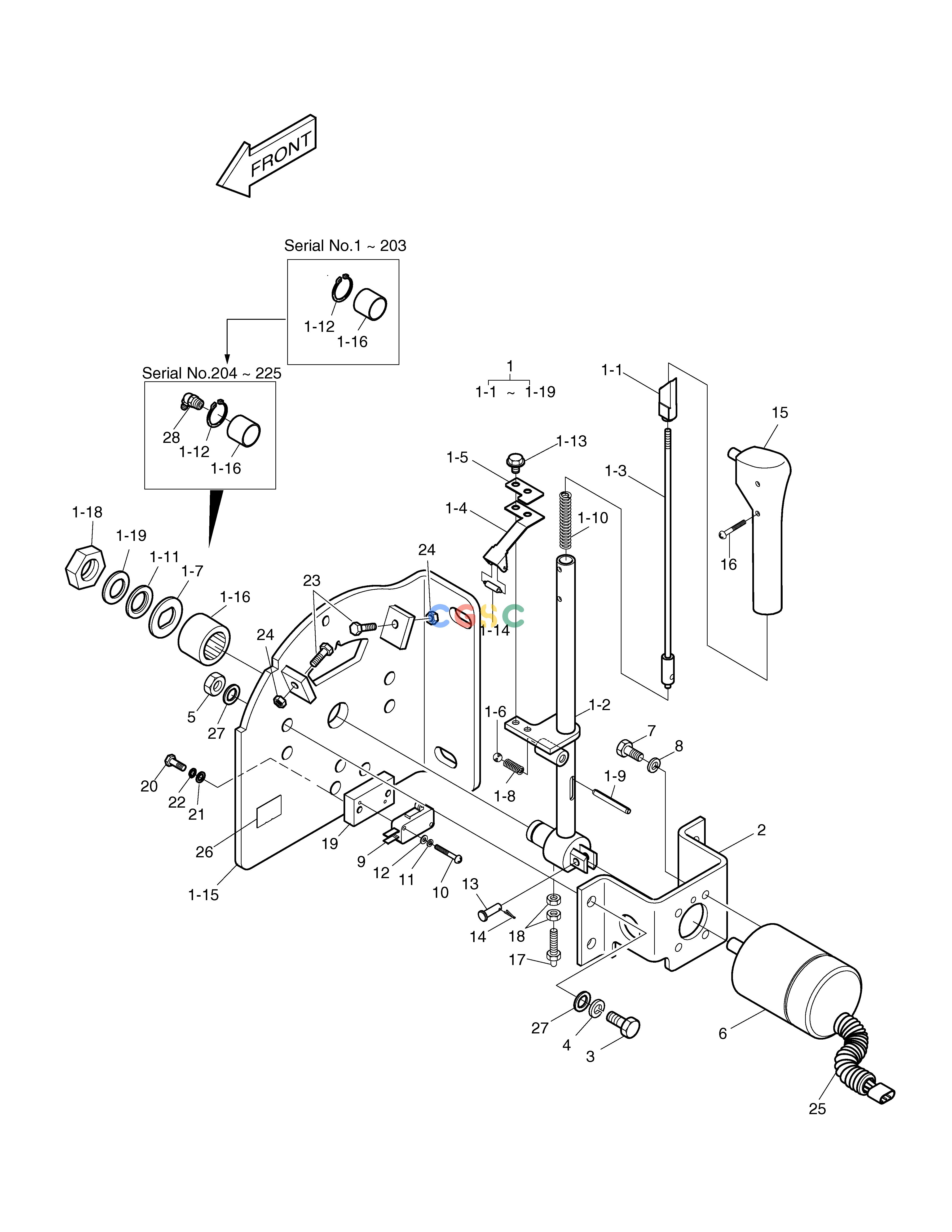 斗山零件查询LEVER-F.N.R DD80 Doosan parts catalog online