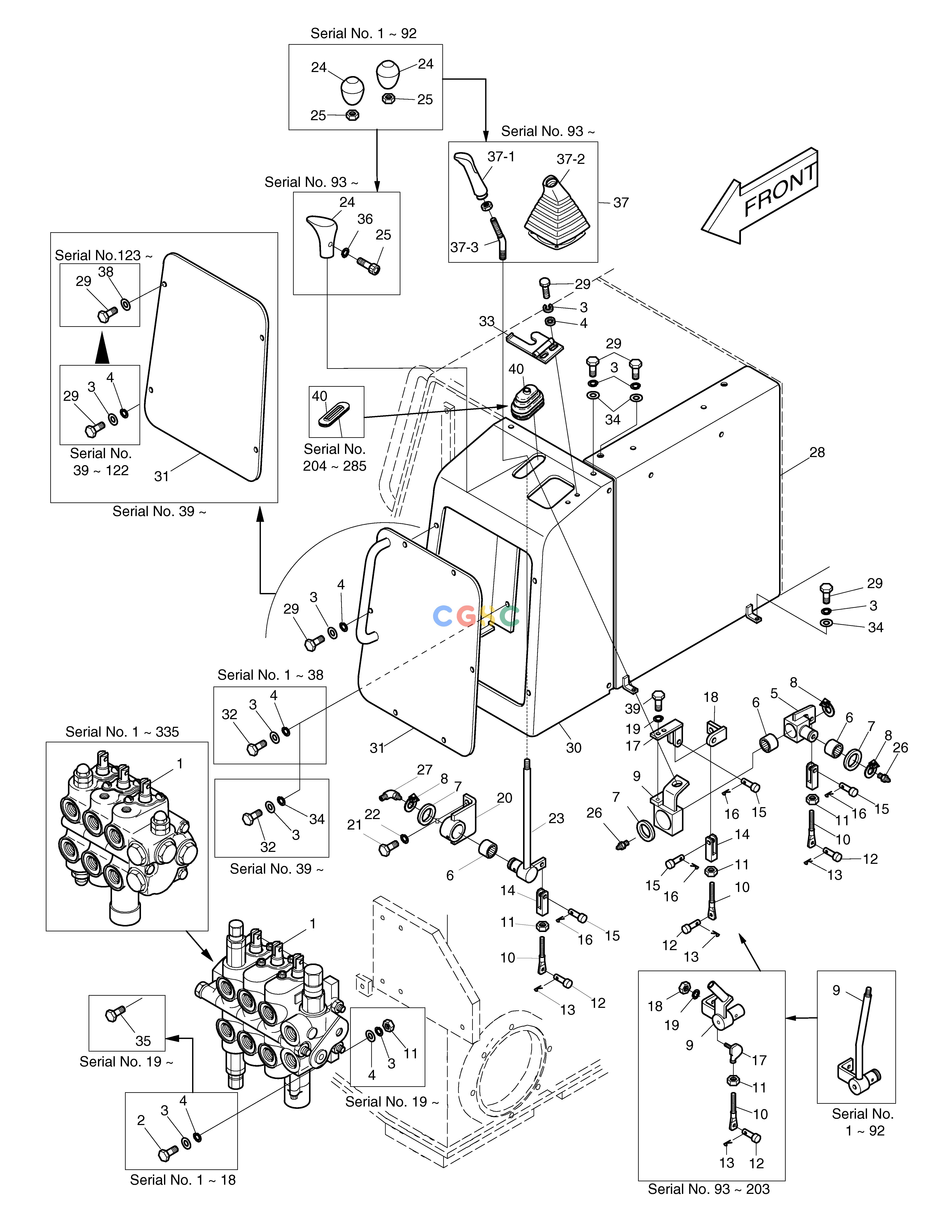 斗山零件查询CONTROL LEVER(2) DD80 Doosan parts catalog online