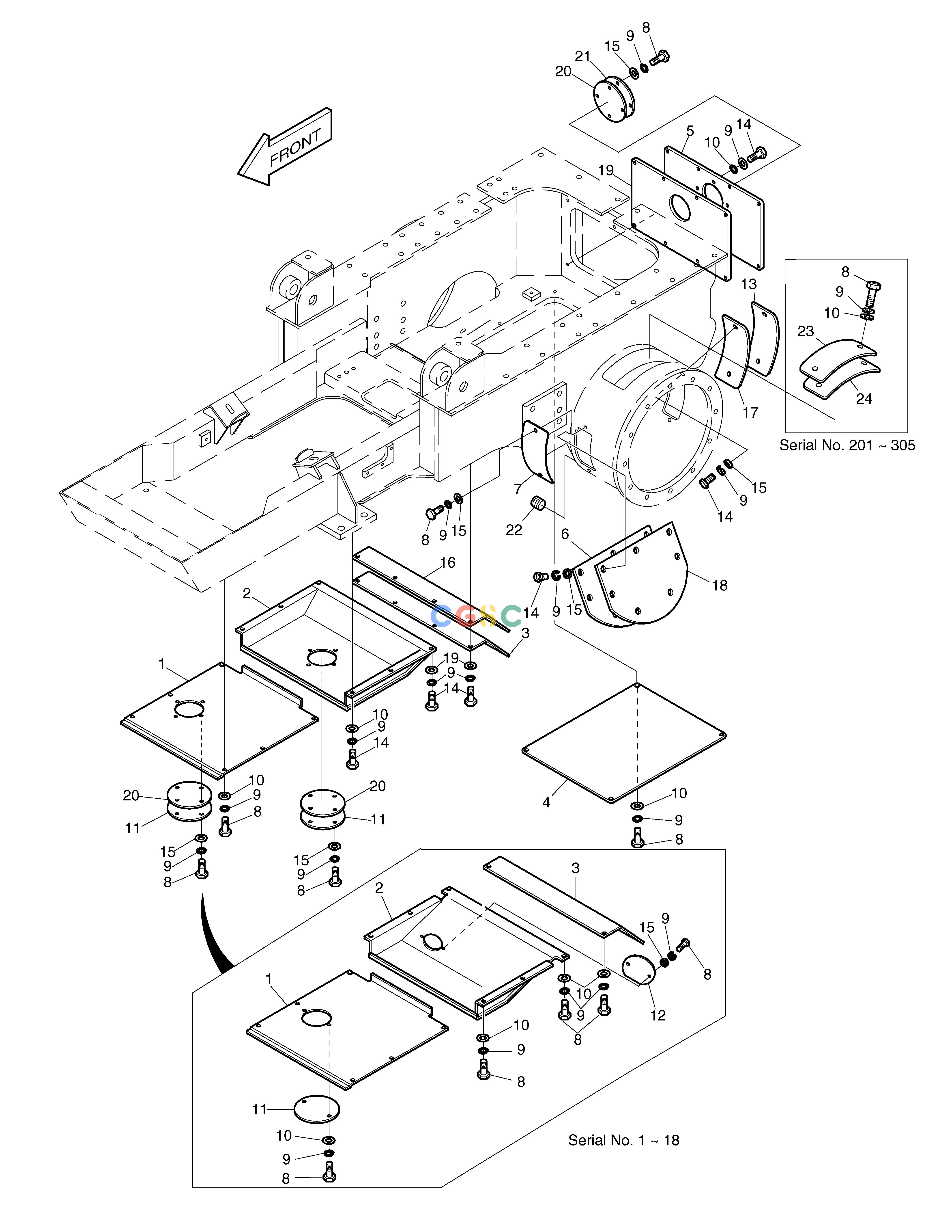 斗山零件查询UNDER COVER-DOMESTIC DD80 Doosan parts catalog online