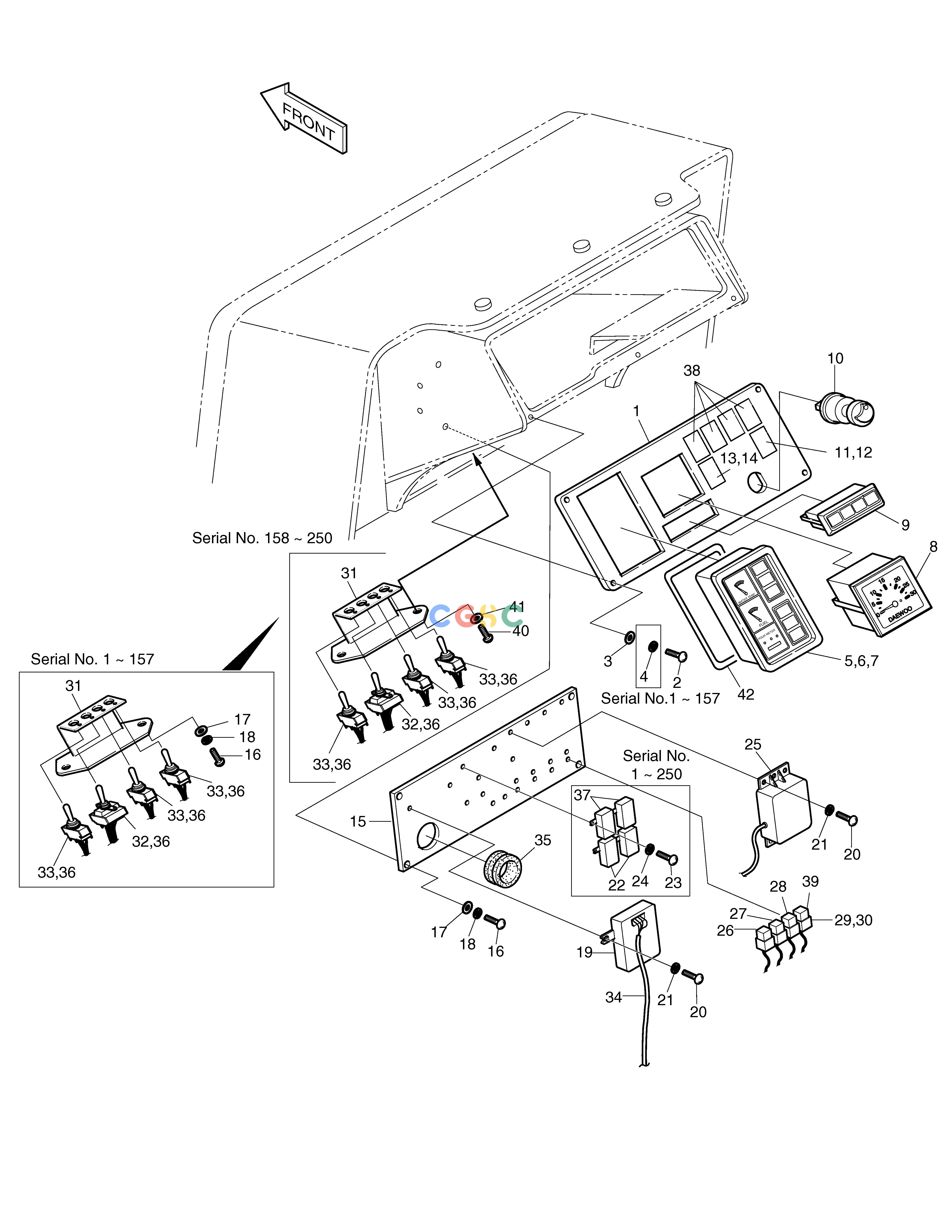 斗山零件查询ELECTRIC PARTS(1) DD80 Doosan parts catalog online