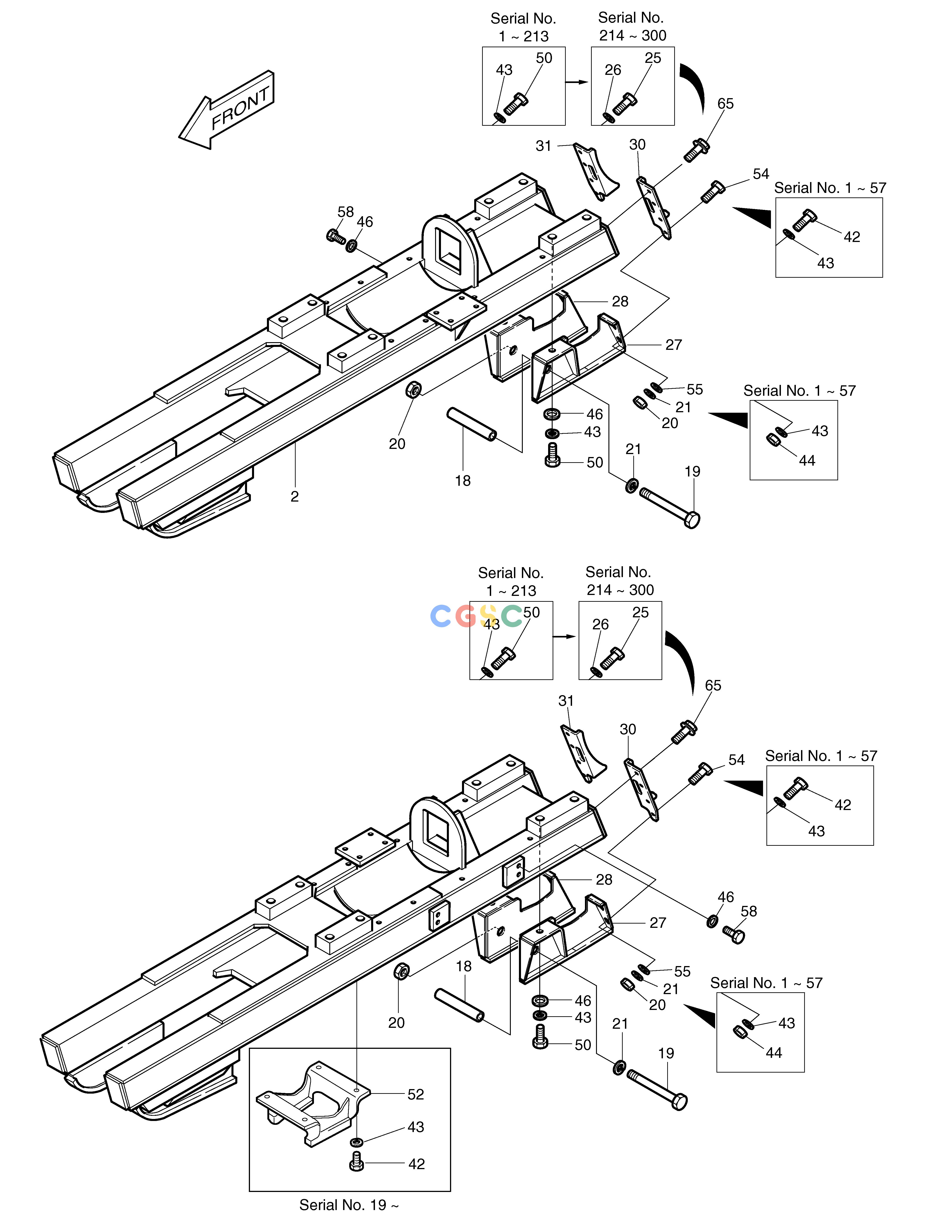 斗山零件查询TRACK FRAME DD80 Doosan parts catalog online