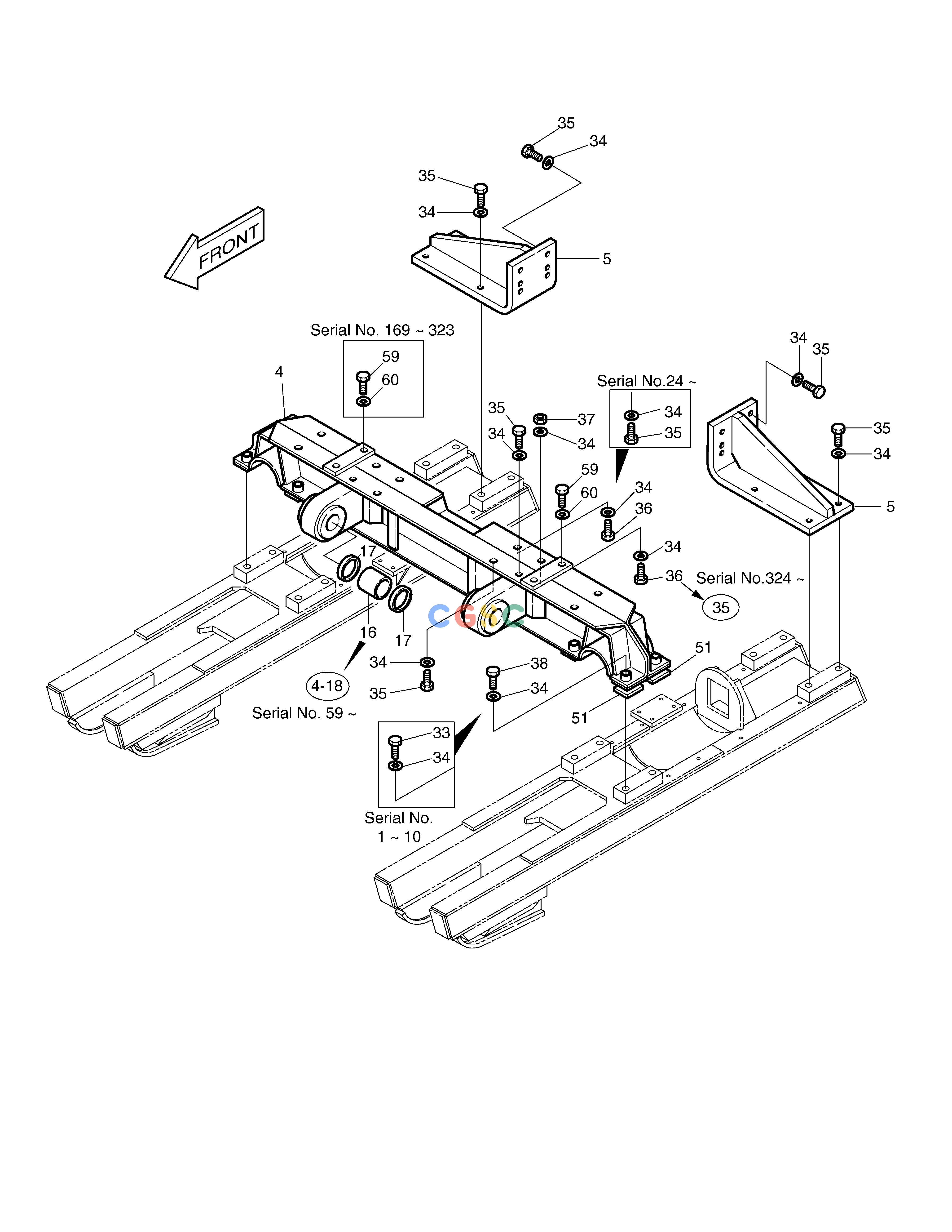 斗山零件查询BEAM ASS'Y-TRACK-1800mm DD80 Doosan parts catalog online