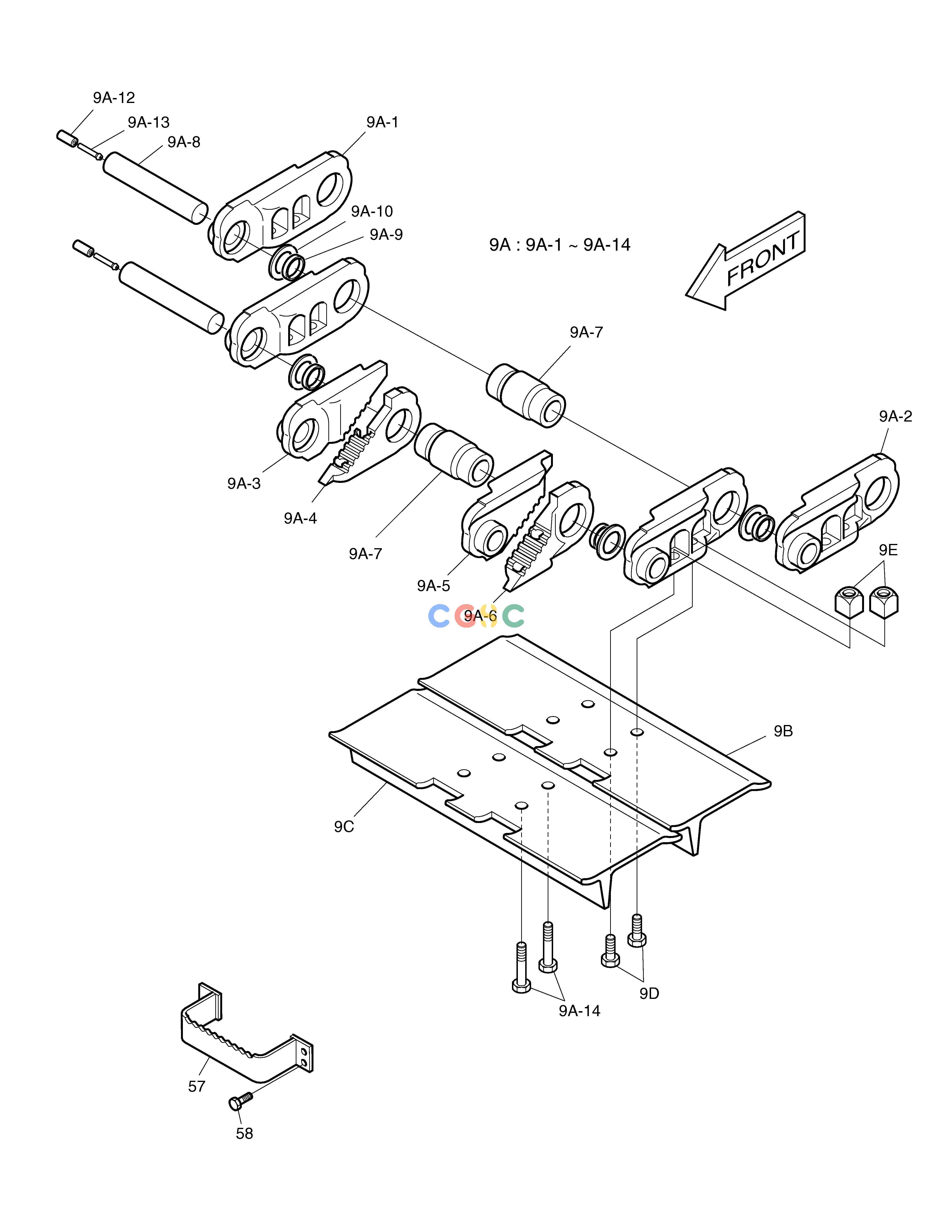 斗山零件查询TRACK LINK-OPT. DD80 Doosan parts catalog online
