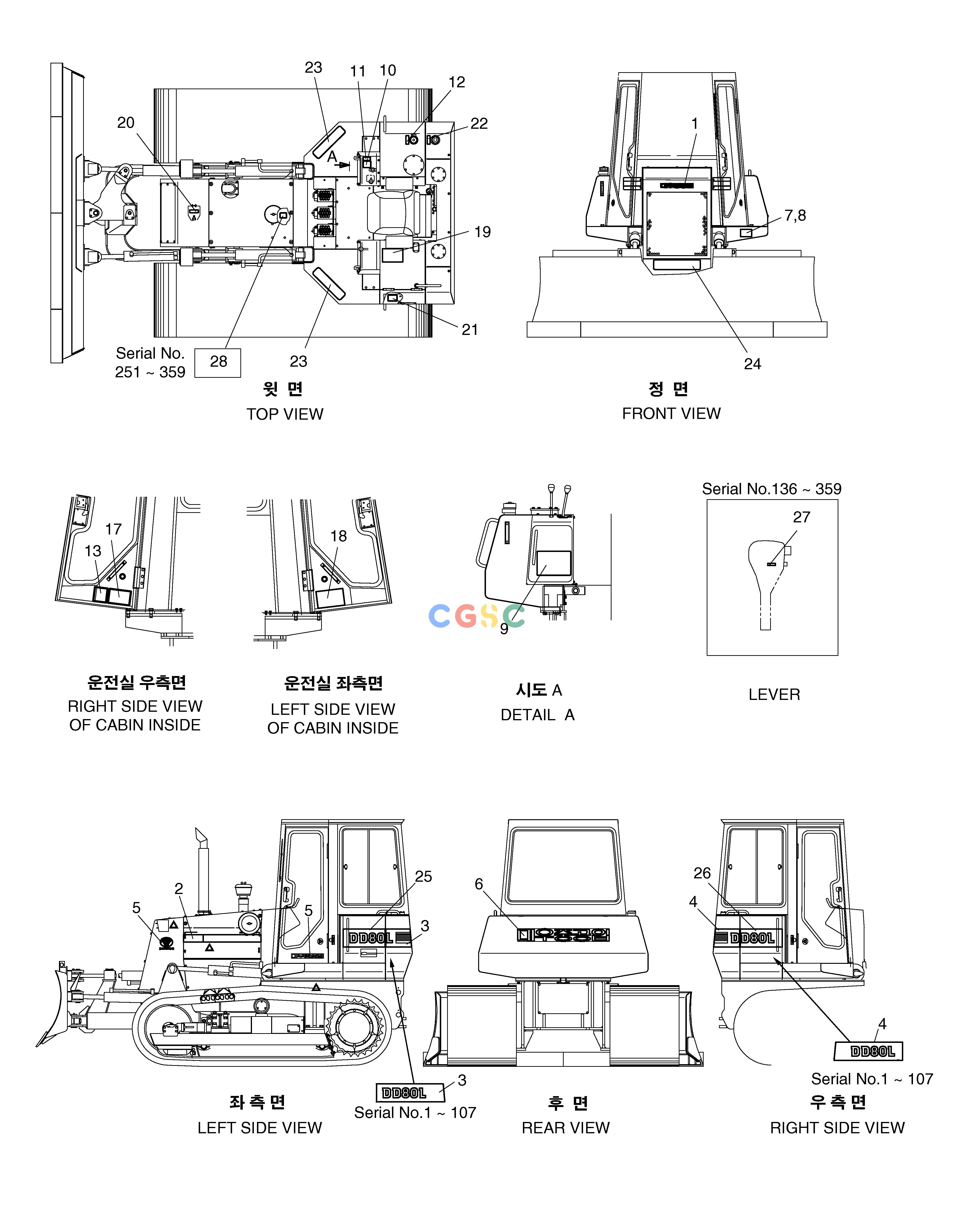 斗山零件查询NAME PLATE-DOMESTIC DD80 Doosan parts catalog online
