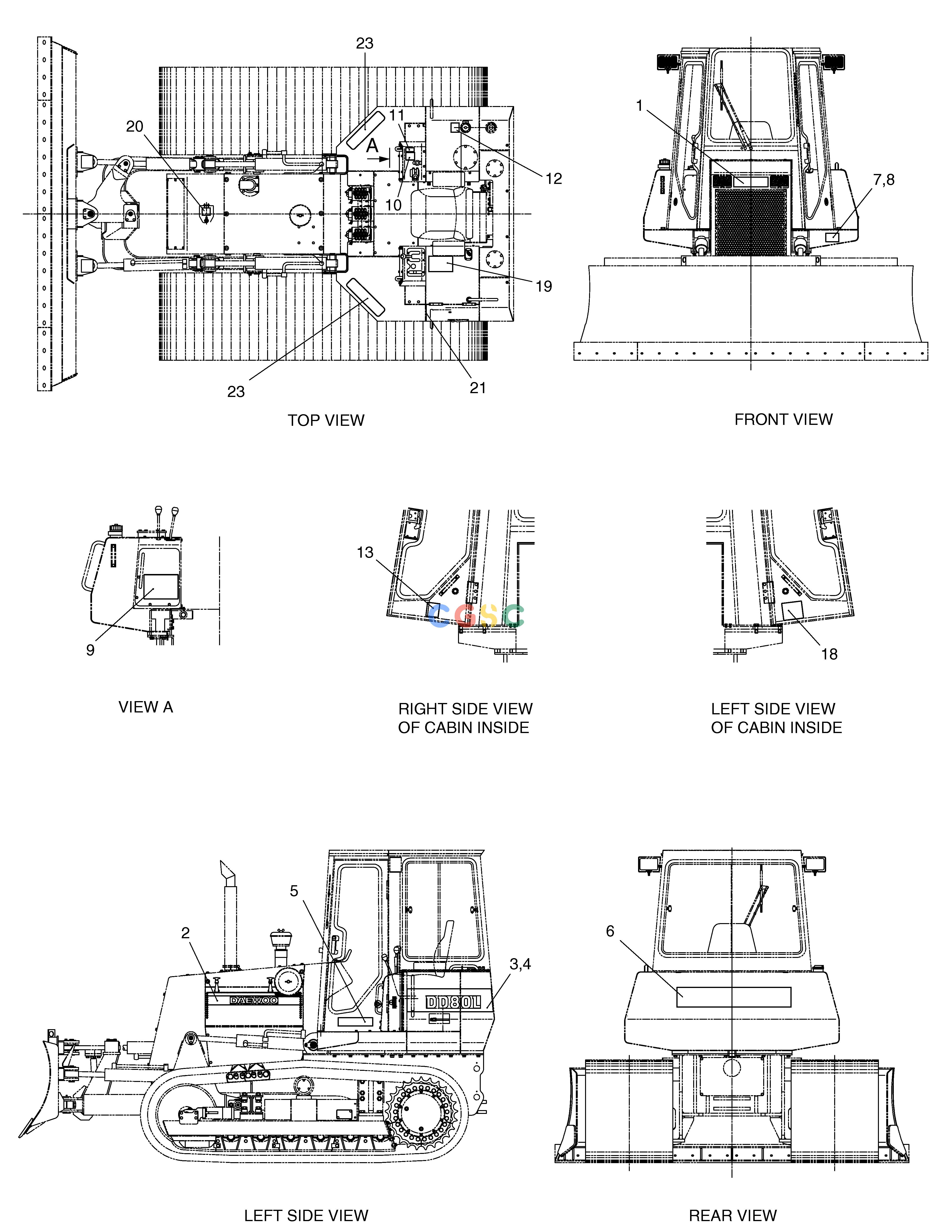 斗山零件查询NAME PLATE-EXPORT DD80 Doosan parts catalog online