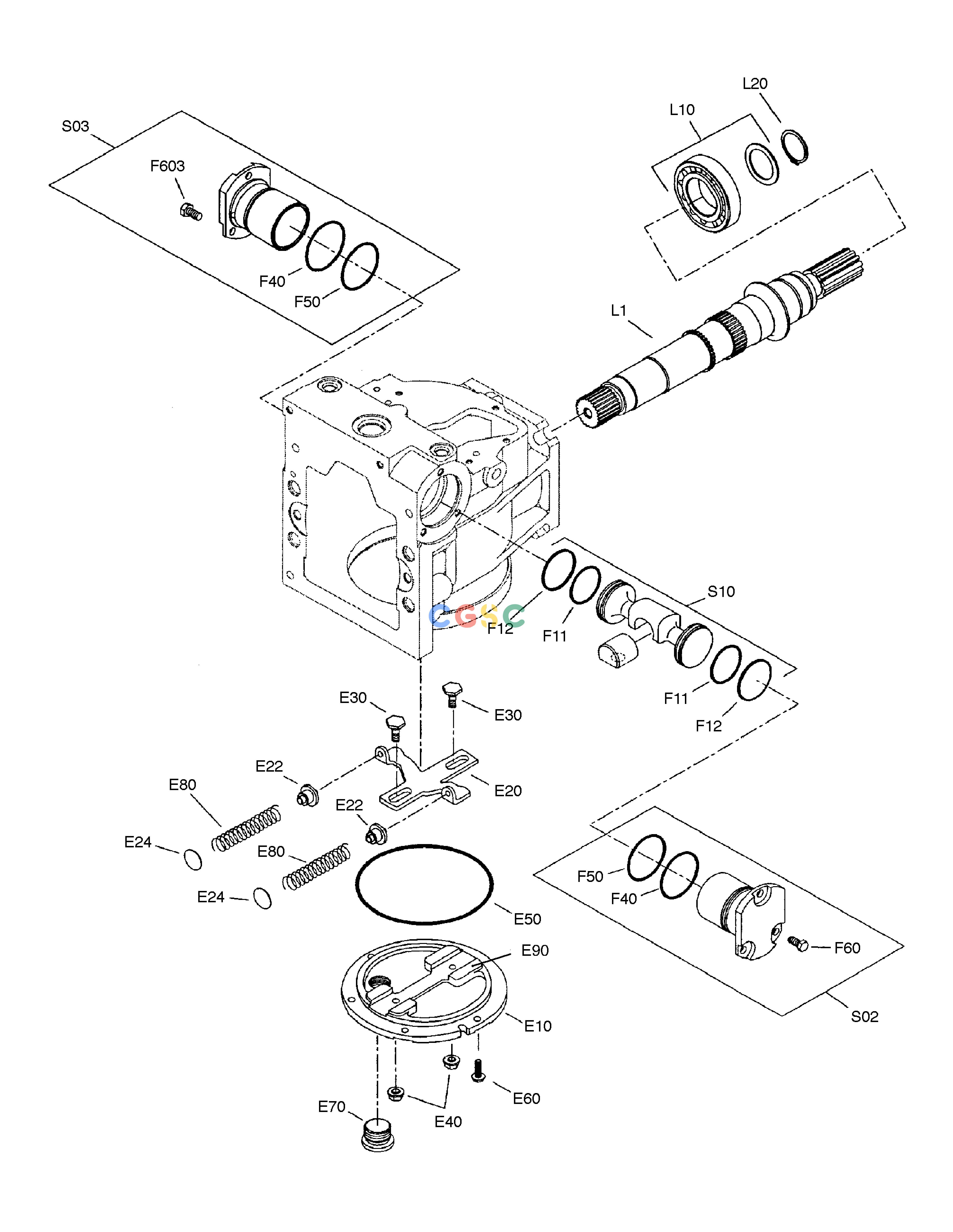 斗山零件查询PUMP(5) DD80 Doosan parts catalog online