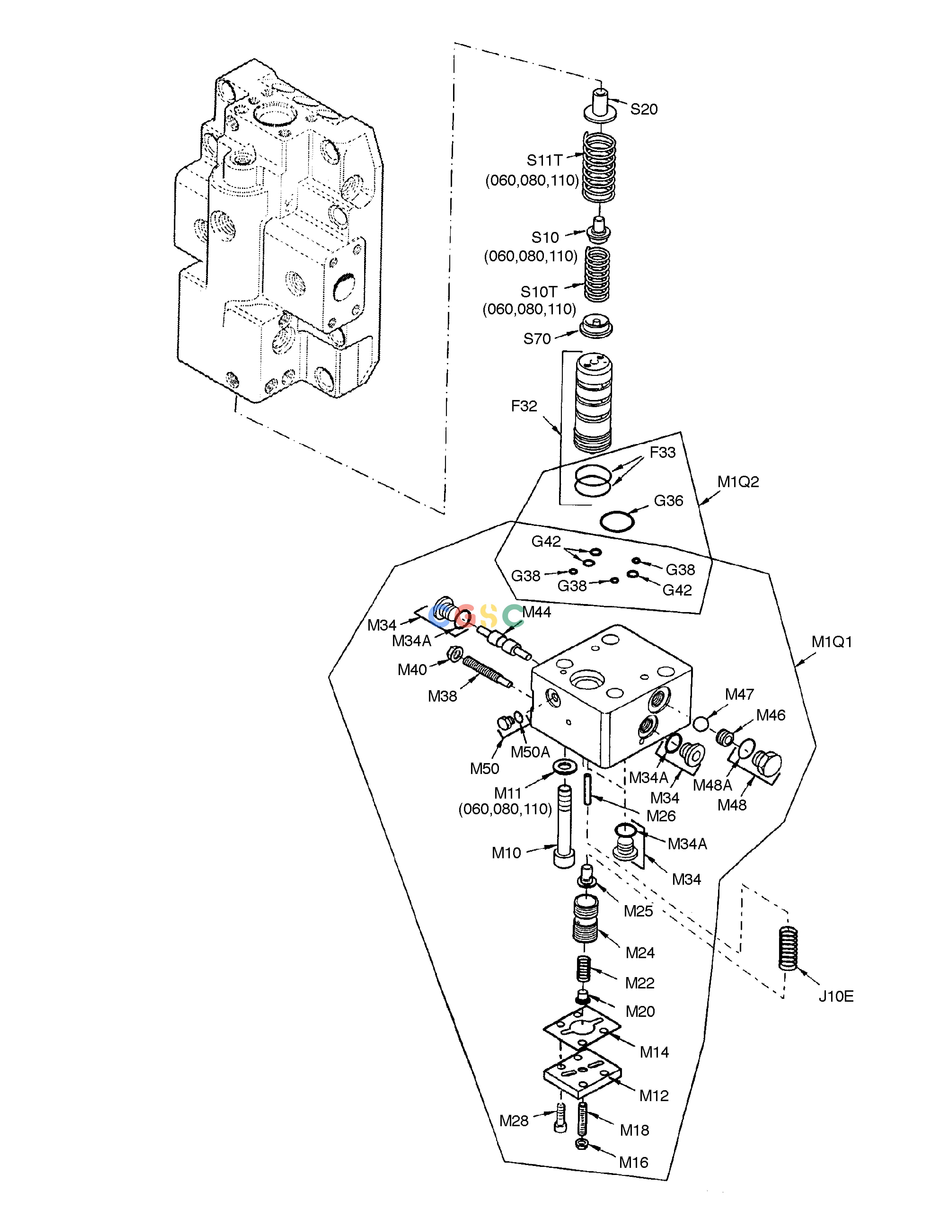 斗山零件查询TRAVEL MOTOR(HOUSING) DD80 Doosan parts catalog online