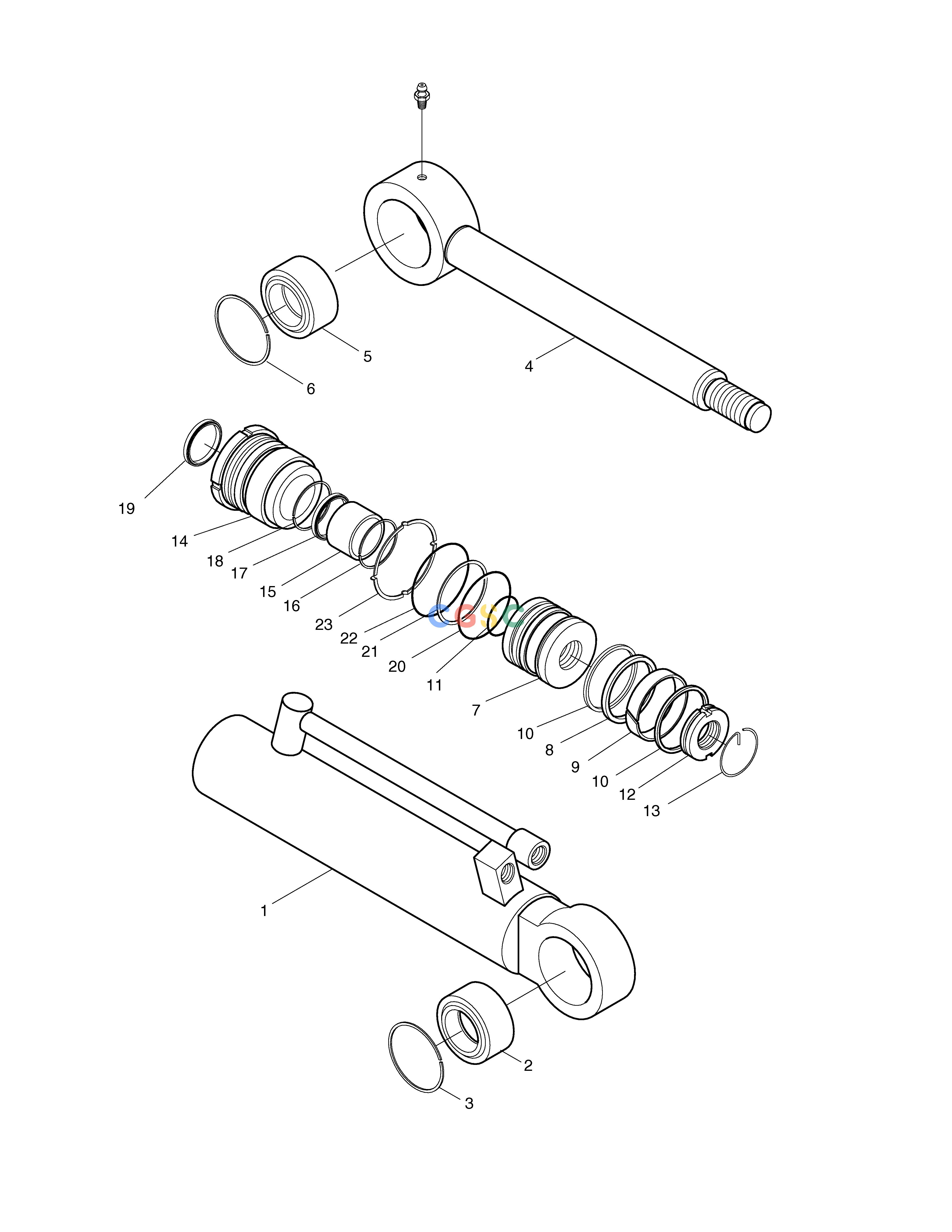 斗山零件查询ANGLE CYLINDER DD80 Doosan parts catalog online