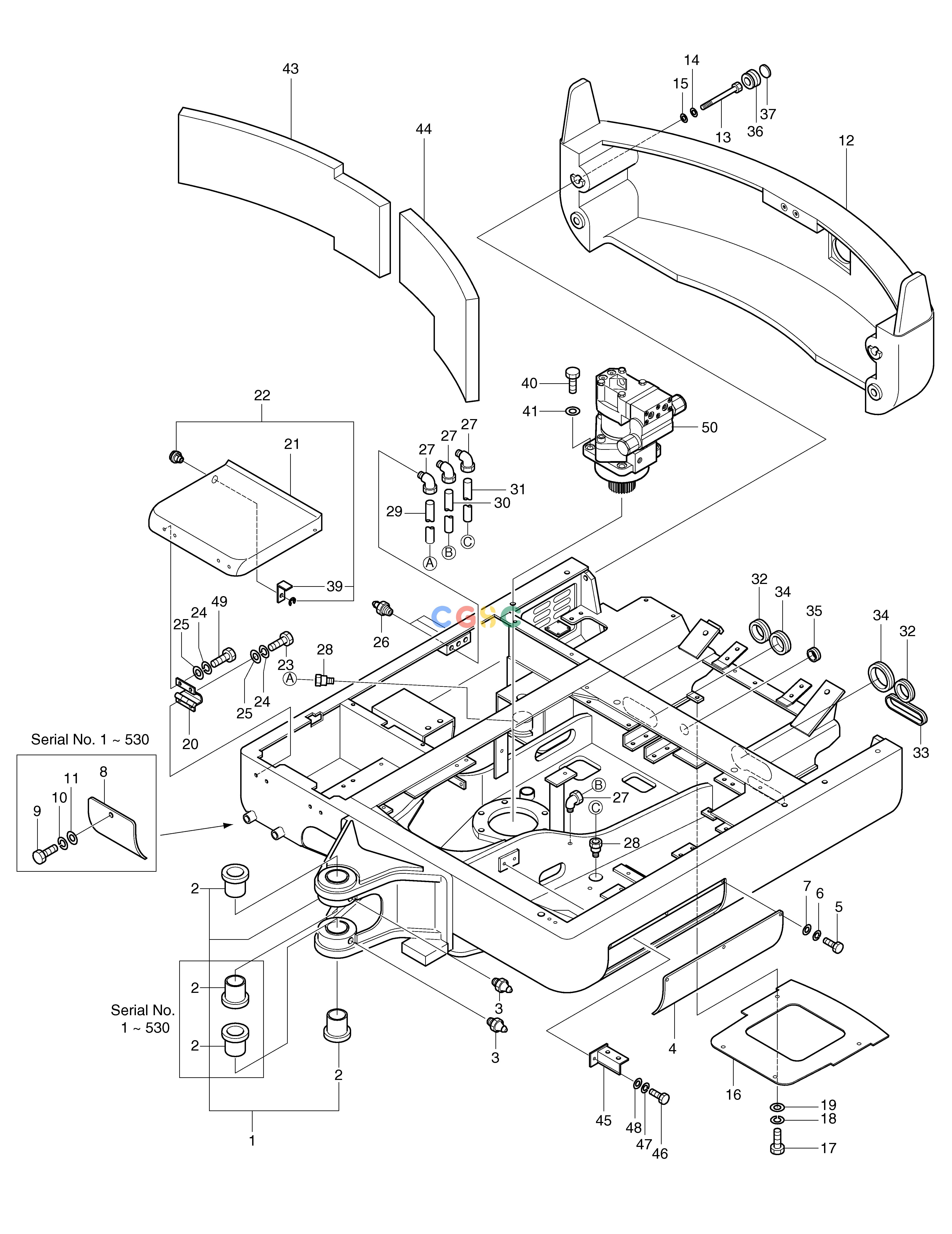 斗山零件查询FRAME SOLAR 030 Doosan parts catalog online