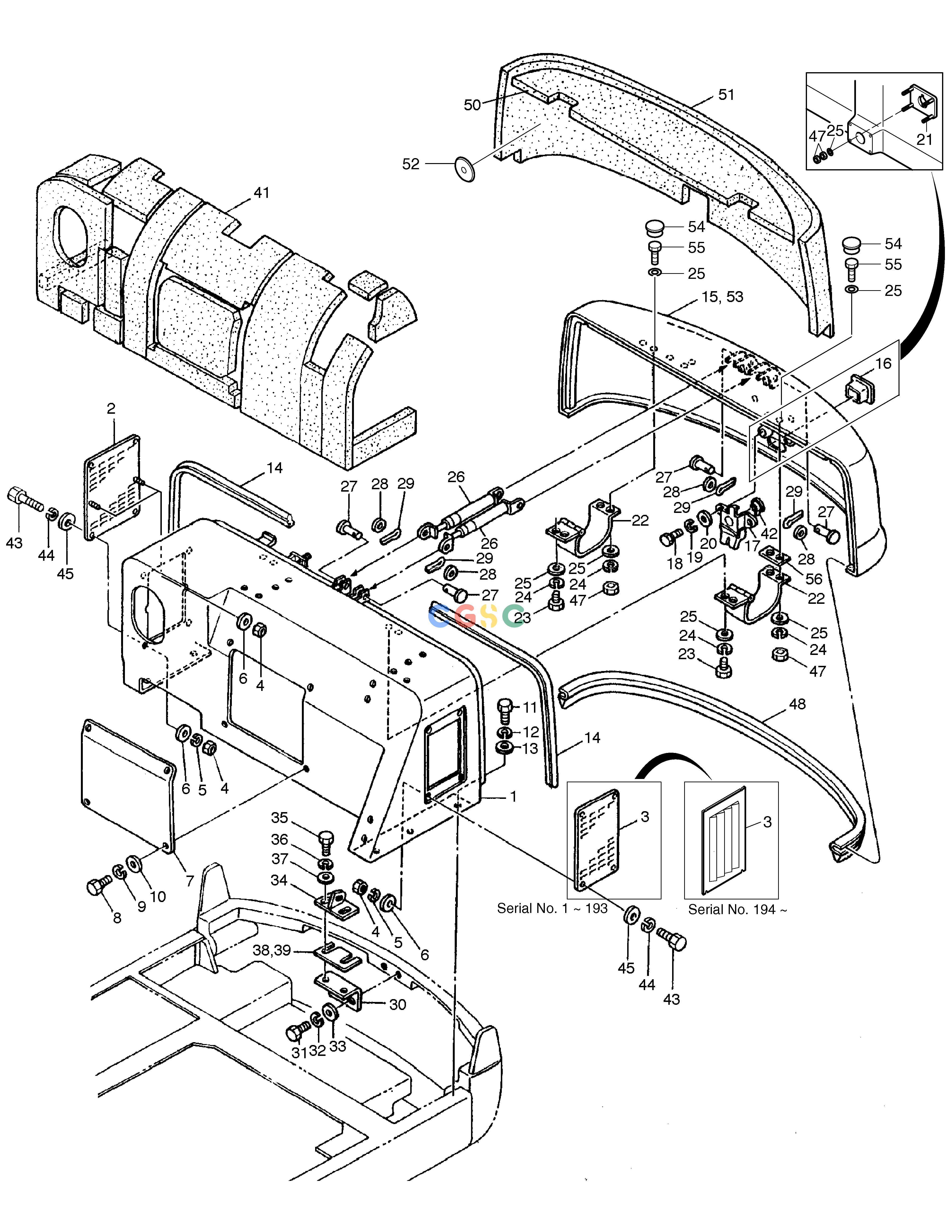 斗山零件查询ENGINE COVER SOLAR 030 Doosan parts catalog online