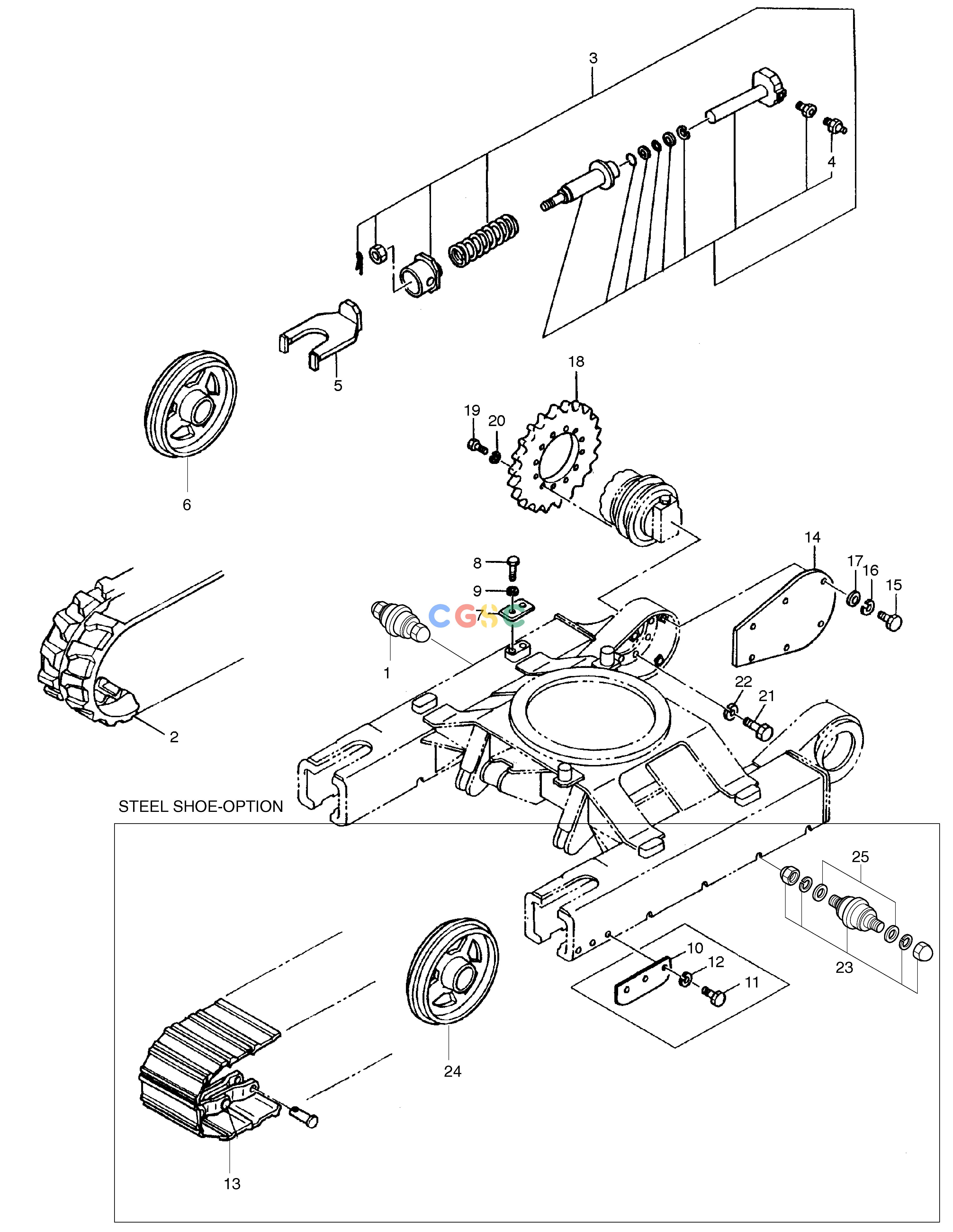 斗山零件查询TRACK(2) SOLAR 030 Doosan parts catalog online