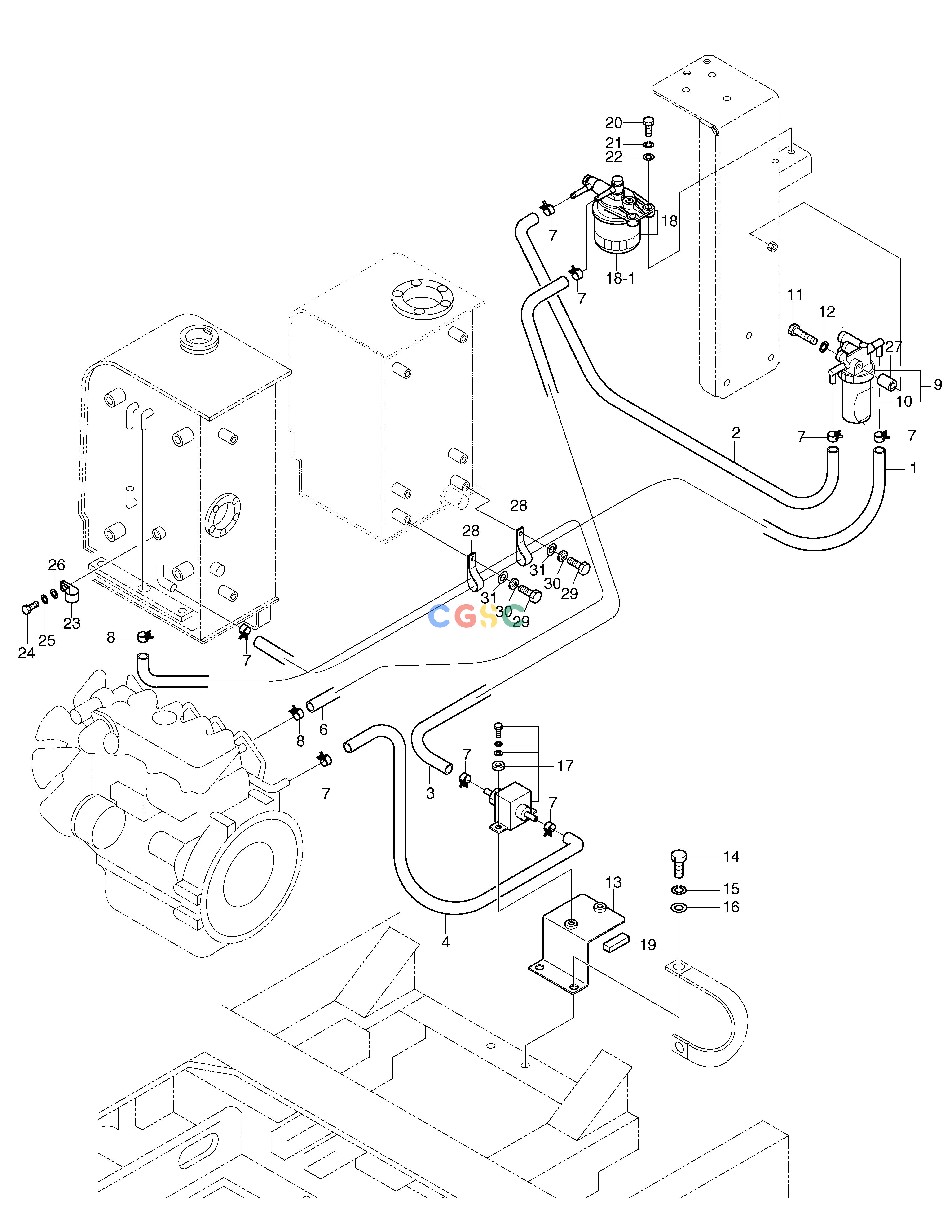 斗山零件查询POWER UNIT(4) SOLAR 030 Doosan parts catalog online