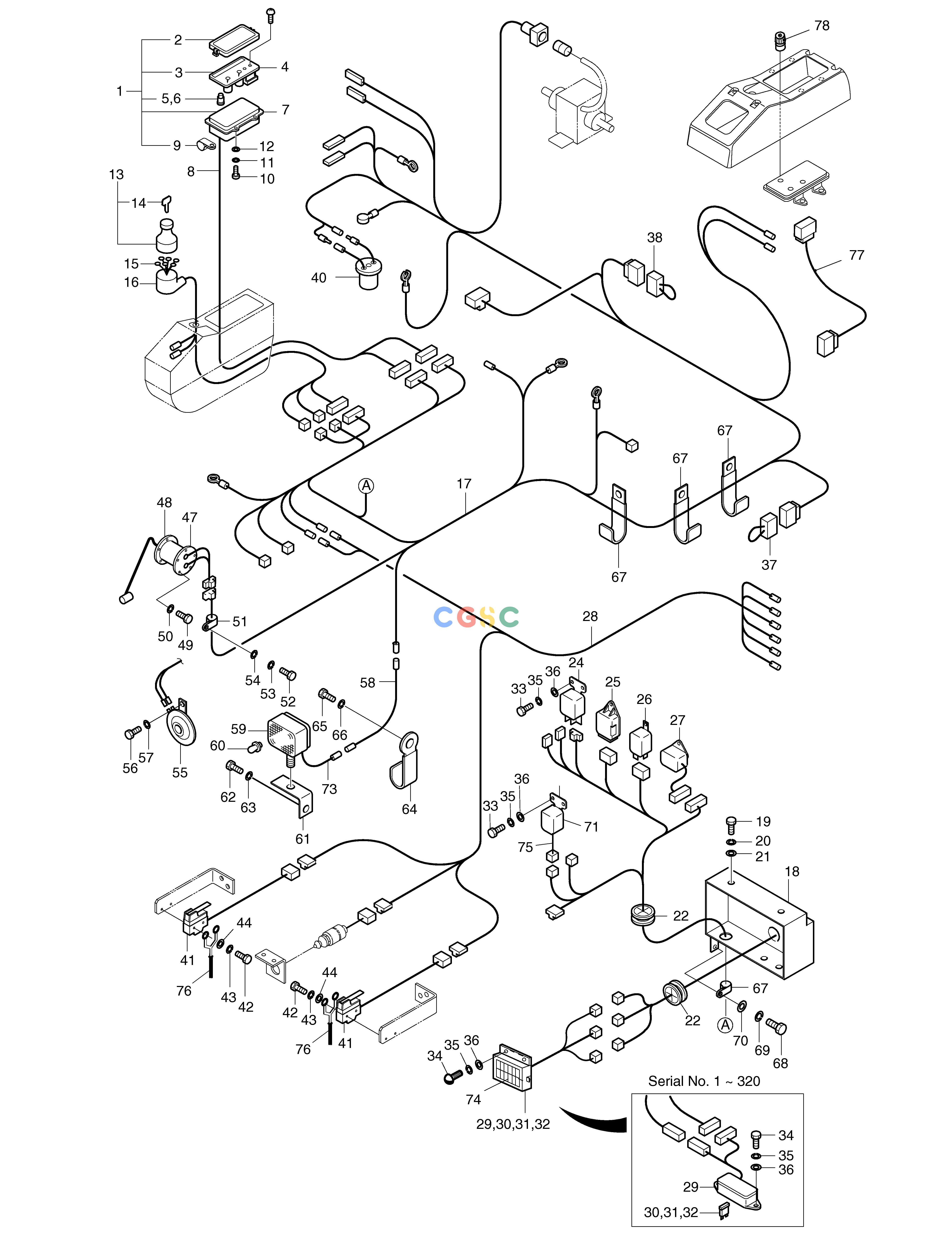 斗山零件查询ELECTRIC SYSTEM(1) SOLAR 030 Doosan parts catalog online