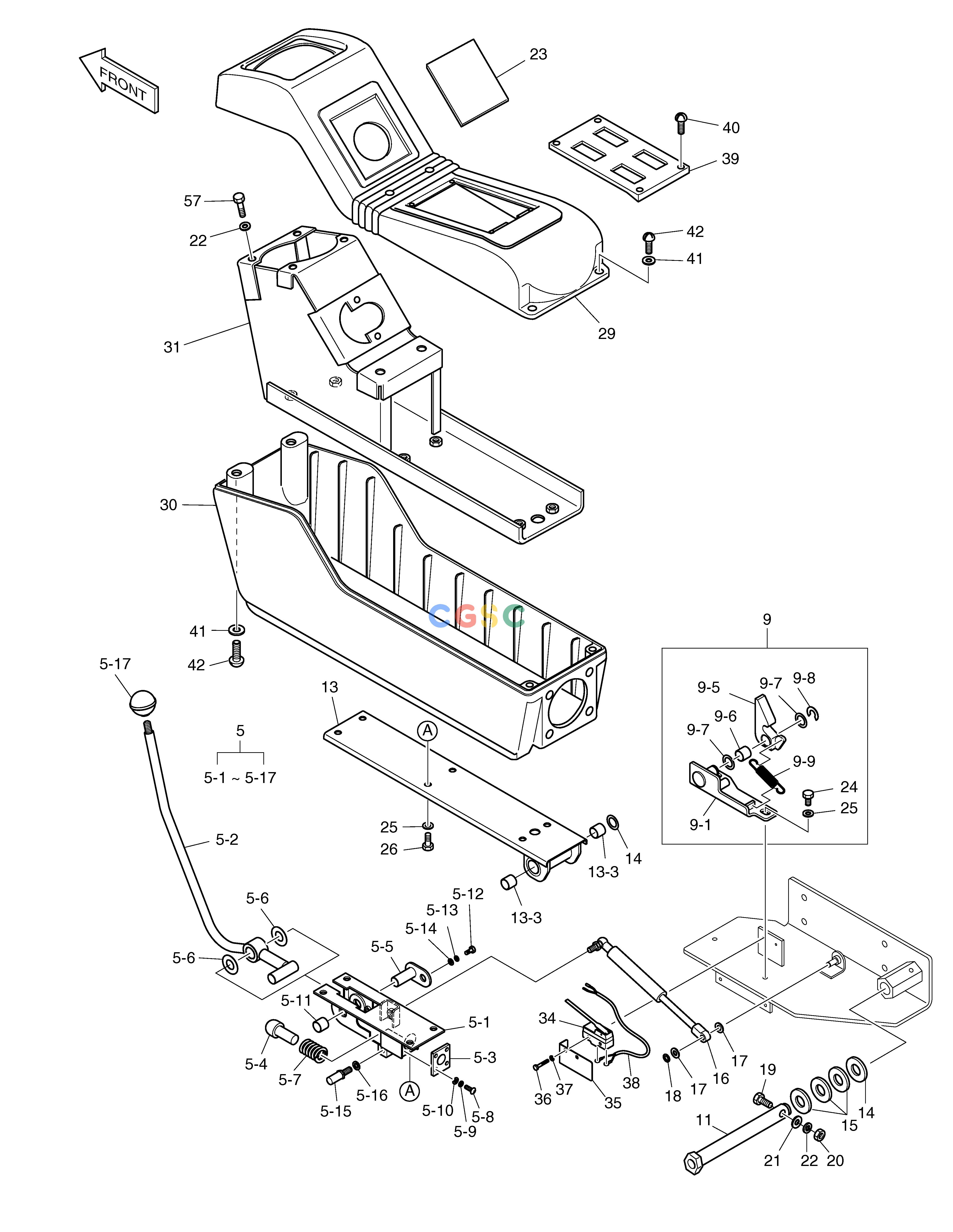 斗山零件查询CONTROL STAND(1)-L.H SOLAR 030 Doosan parts catalog online