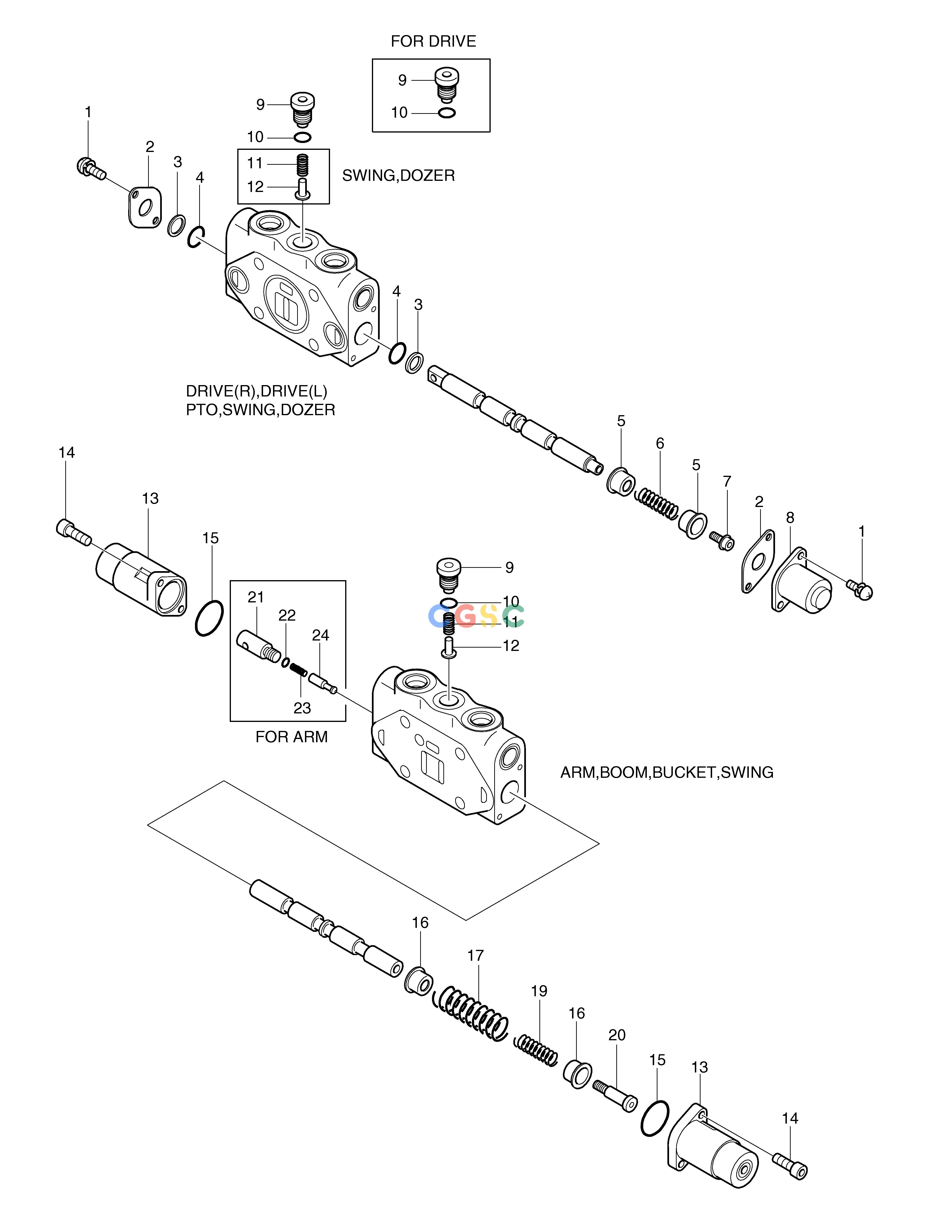 斗山零件查询CONTROL VALVE(2) SOLAR 030 Doosan parts catalog online