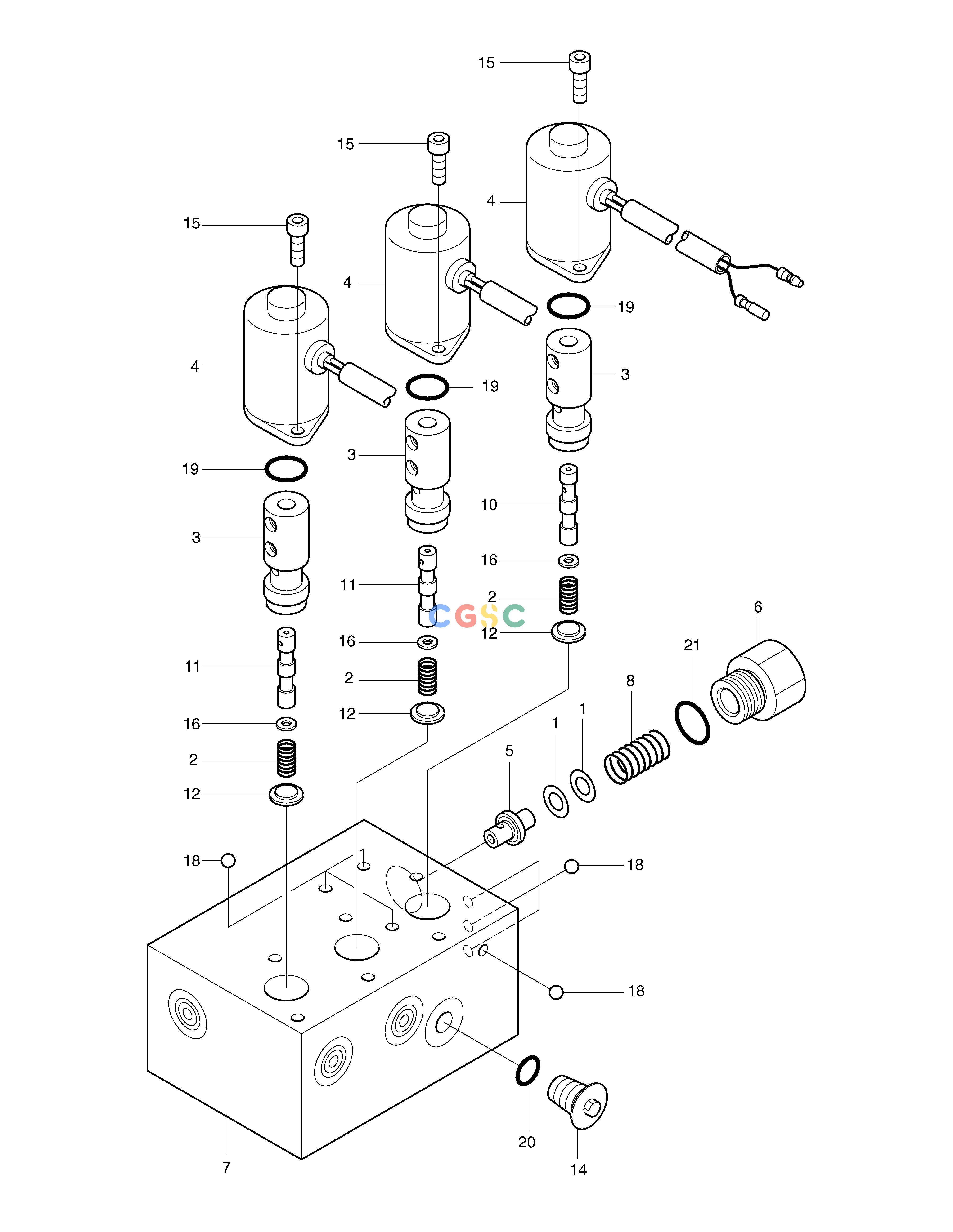斗山零件查询SOLENOID VALVE SOLAR 030 Doosan parts catalog online