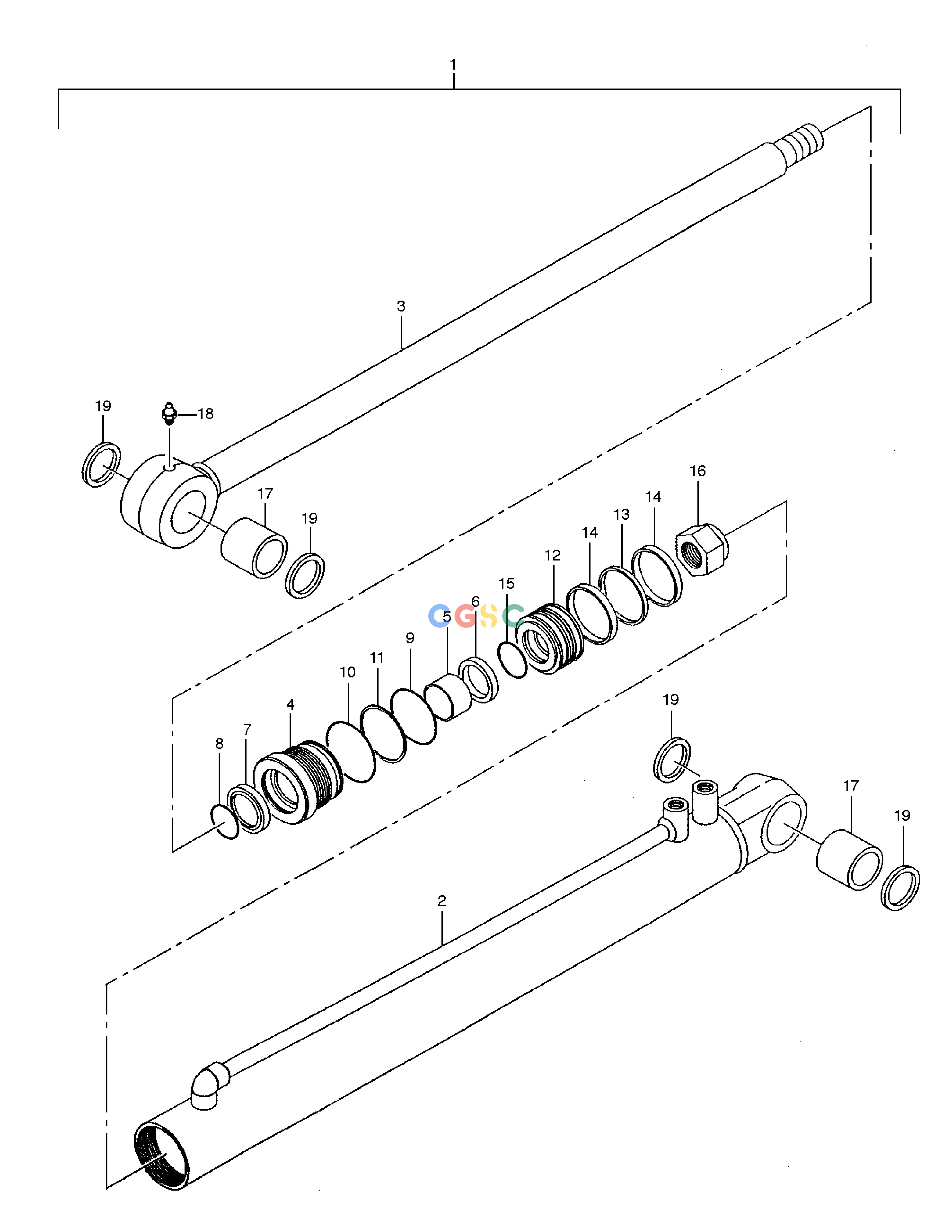 斗山零件查询SWING CYLINDER SOLAR 030 Doosan parts catalog online
