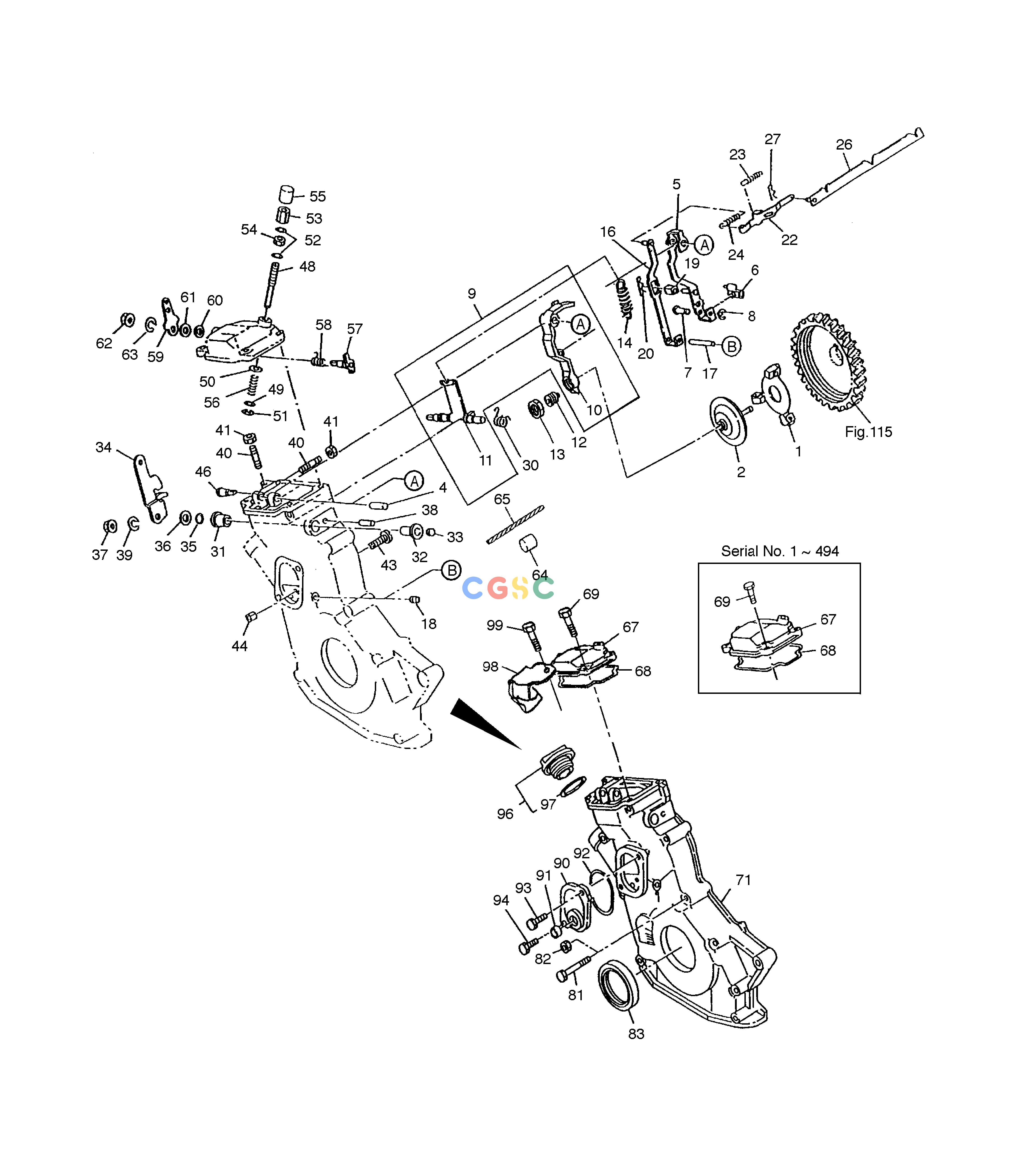 斗山零件查询TIMING GEAR CASE SOLAR 035 Doosan parts catalog online