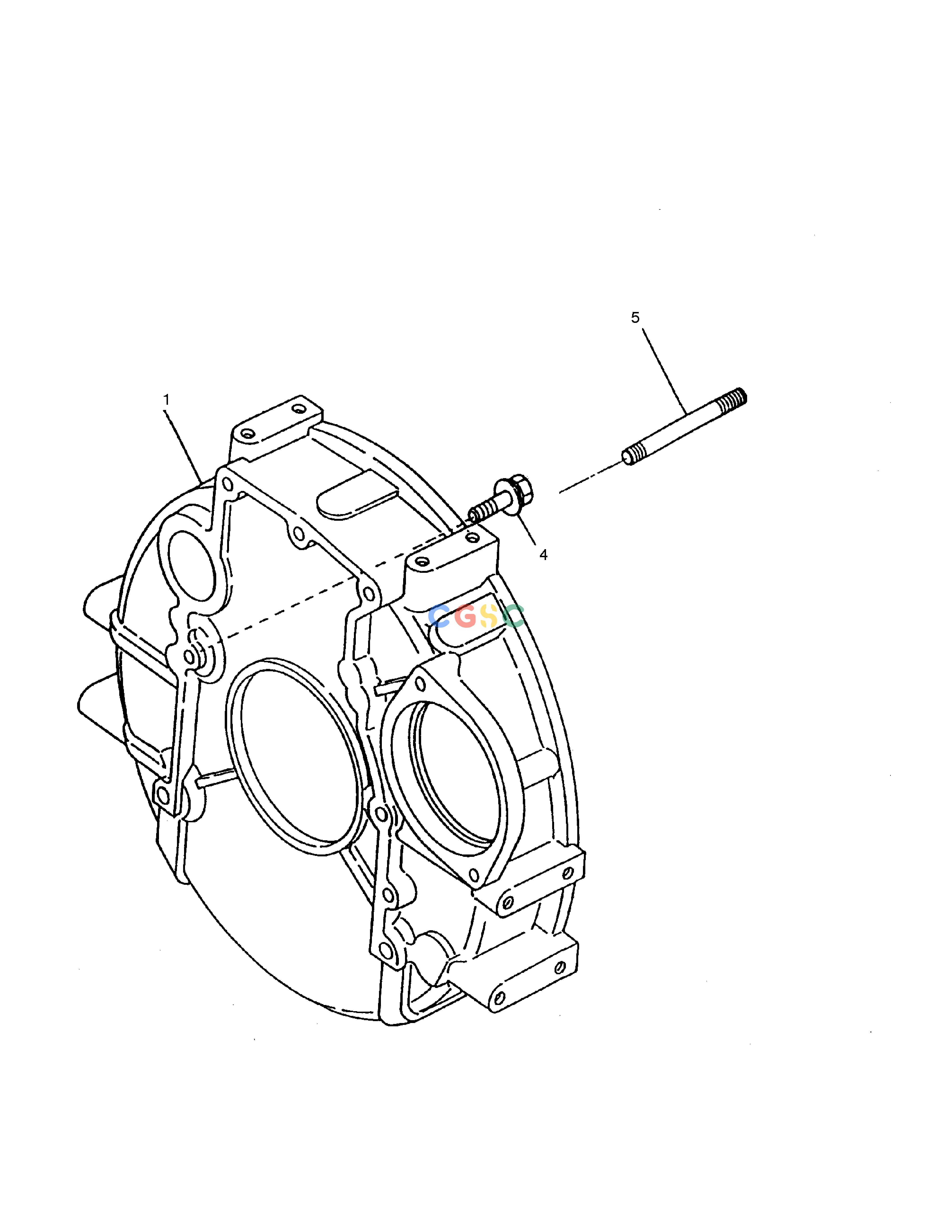斗山零件查询FLYWHEEL HOUSING SOLAR 035 Doosan parts catalog online