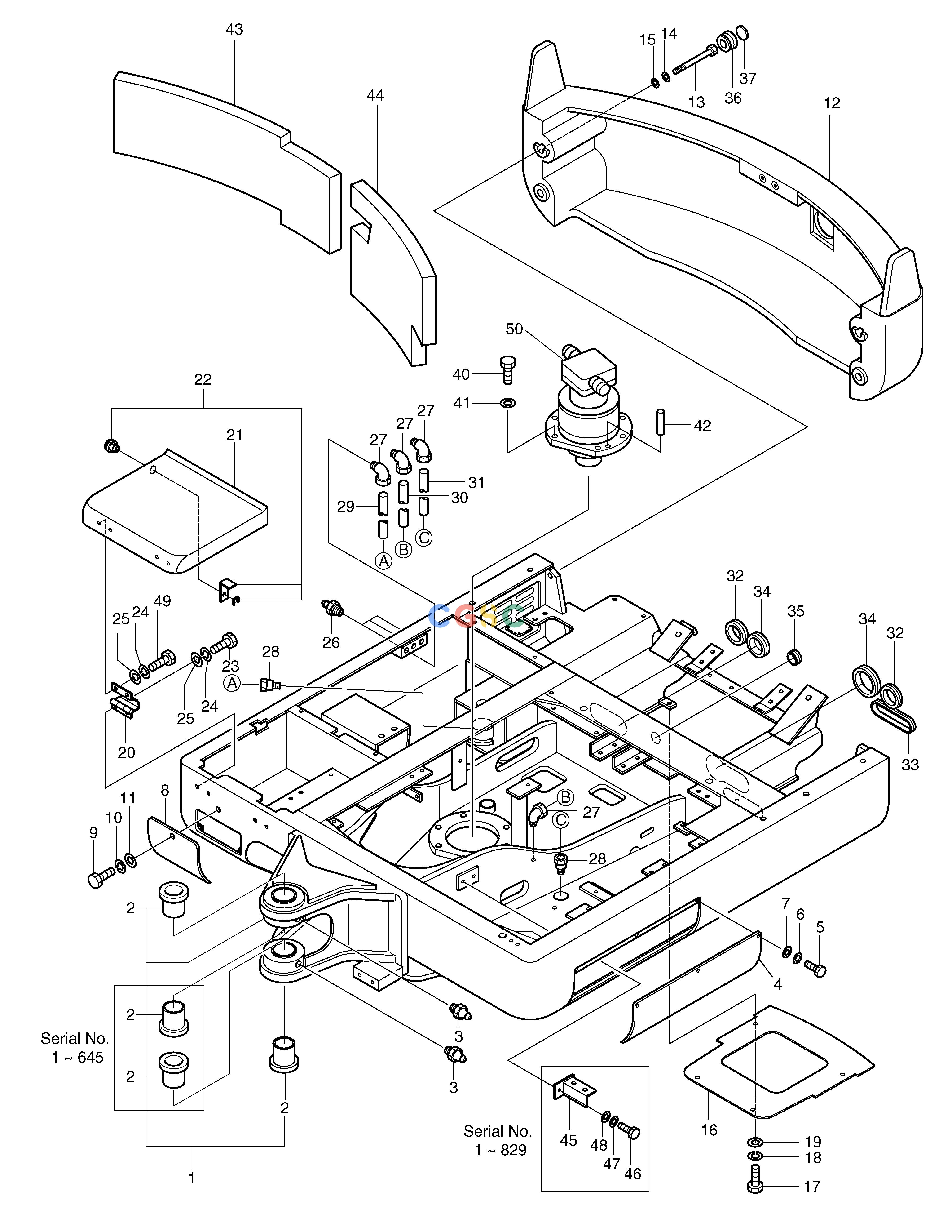 斗山零件查询FRAME SOLAR 035 Doosan parts catalog online
