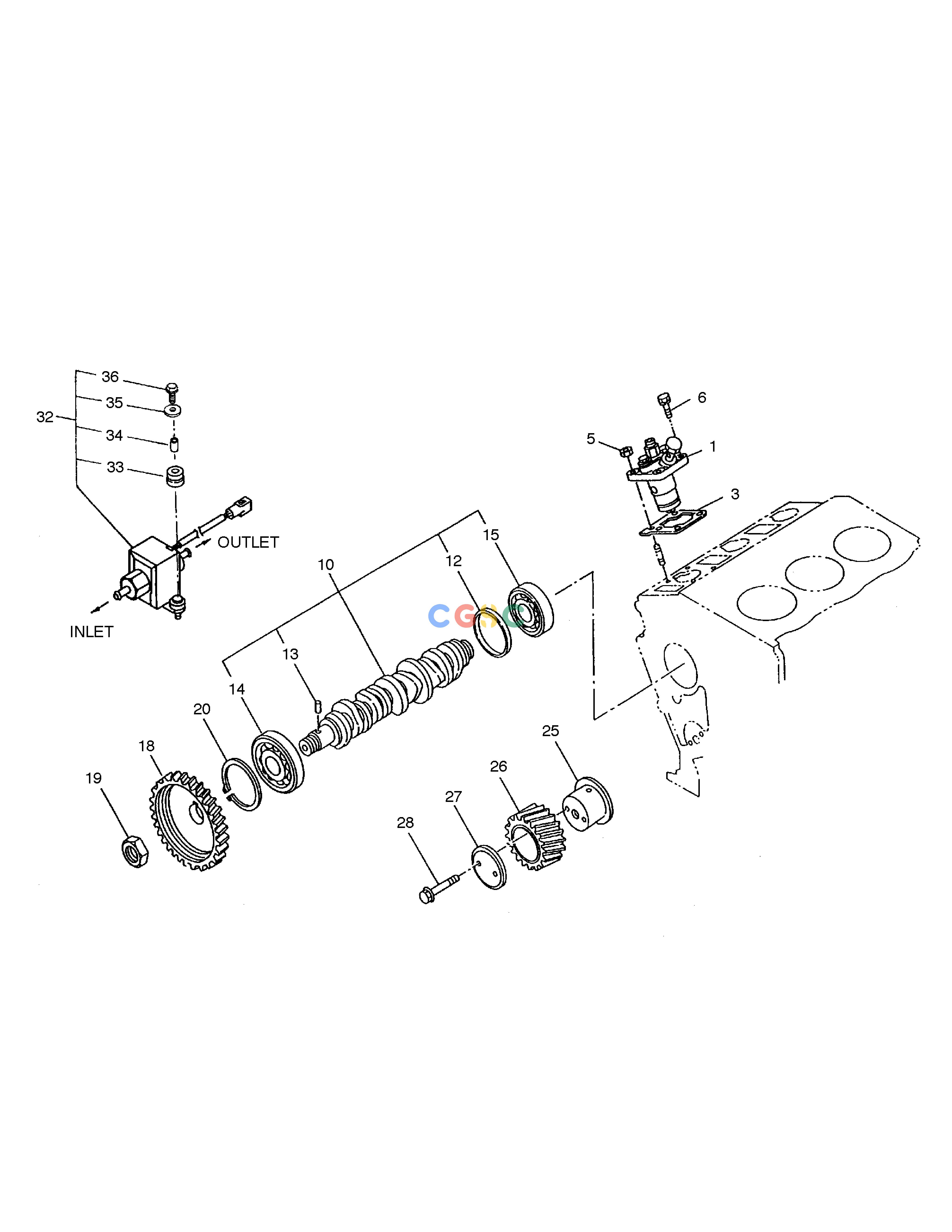 斗山零件查询INJECTION PUMP,CAM SHAFT,IDLE GEAR SOLAR 035 Doosan parts catalog online