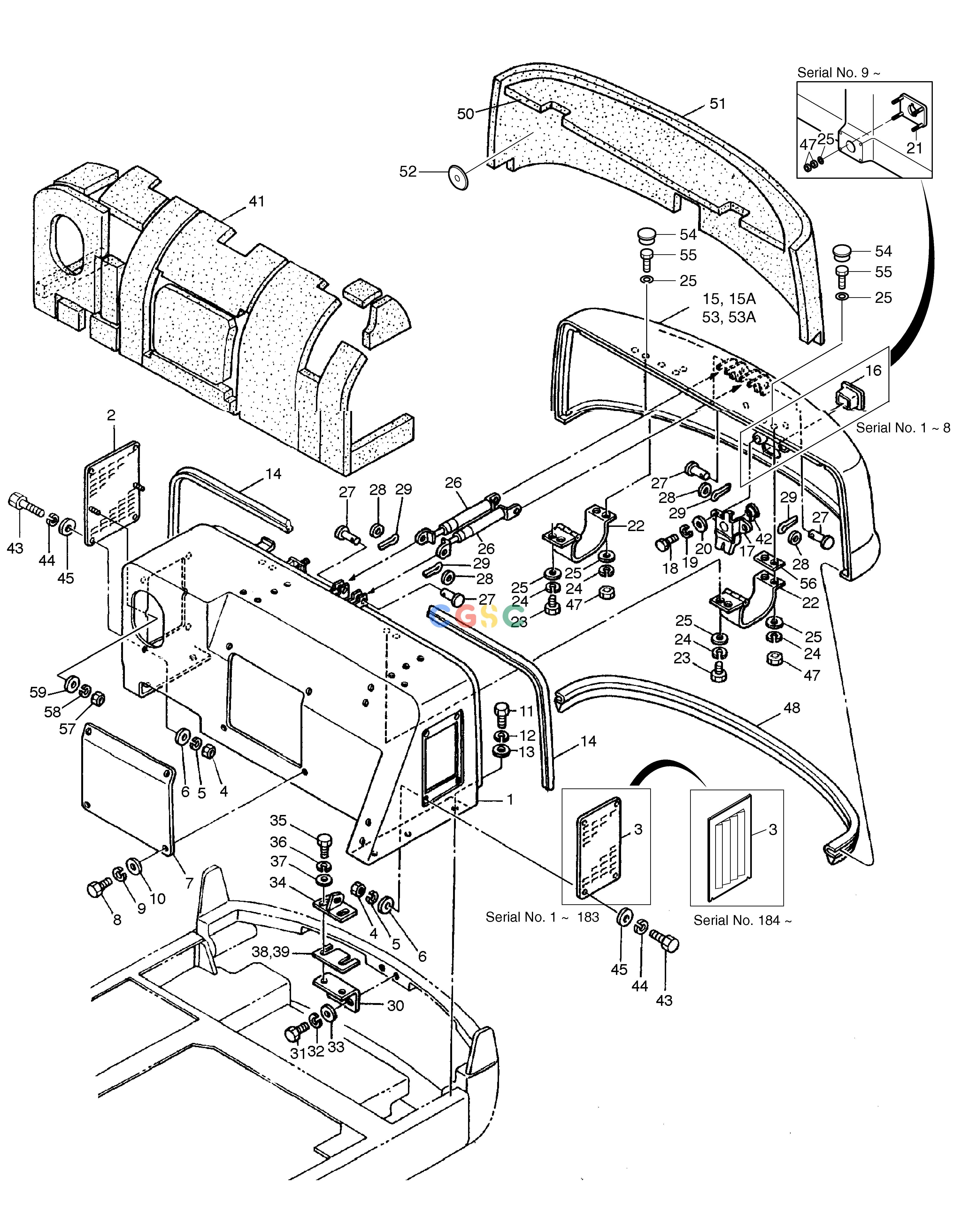 斗山零件查询ENGINE COVER SOLAR 035 Doosan parts catalog online