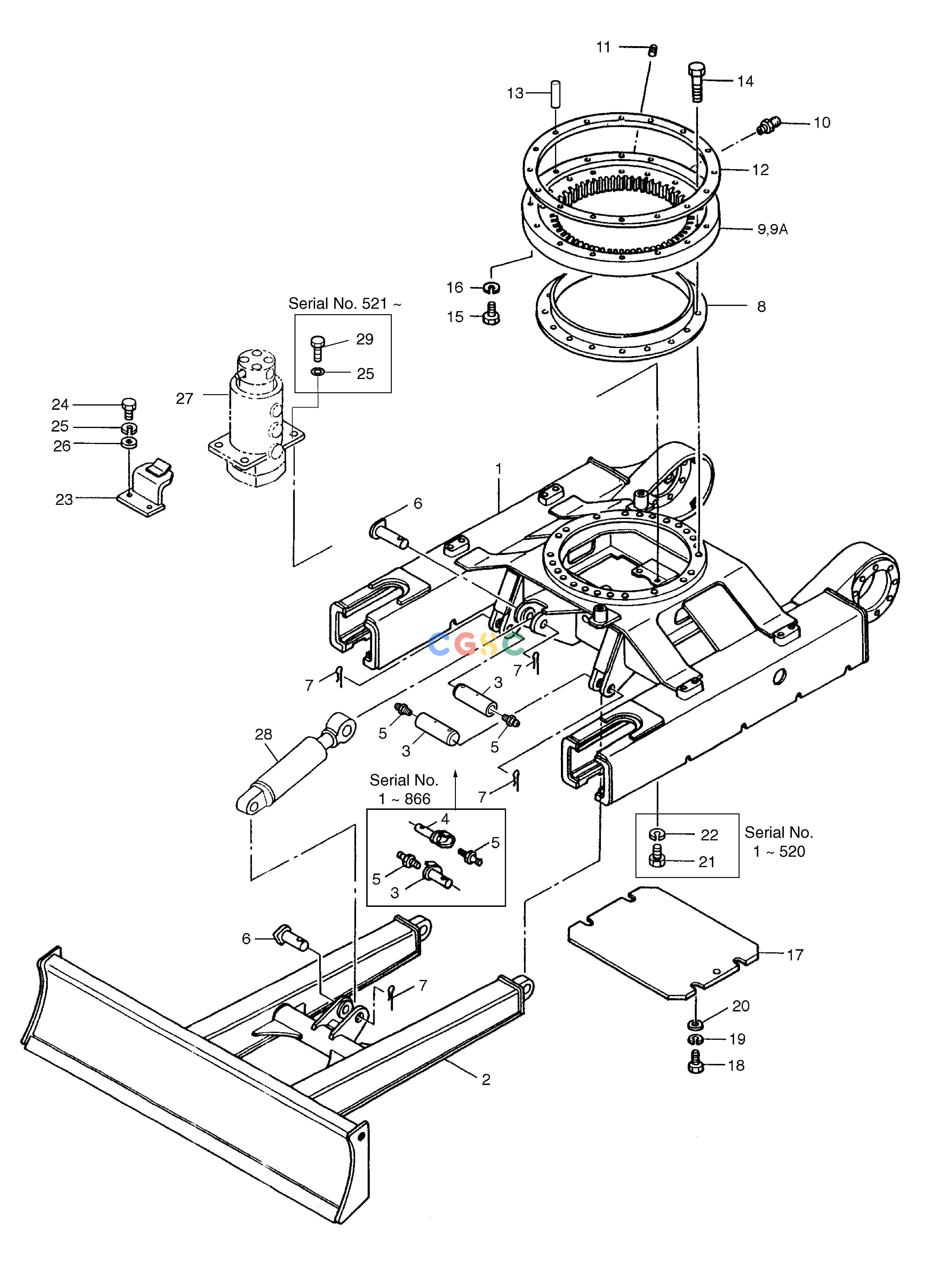 斗山零件查询TRACK(1) SOLAR 035 Doosan parts catalog online