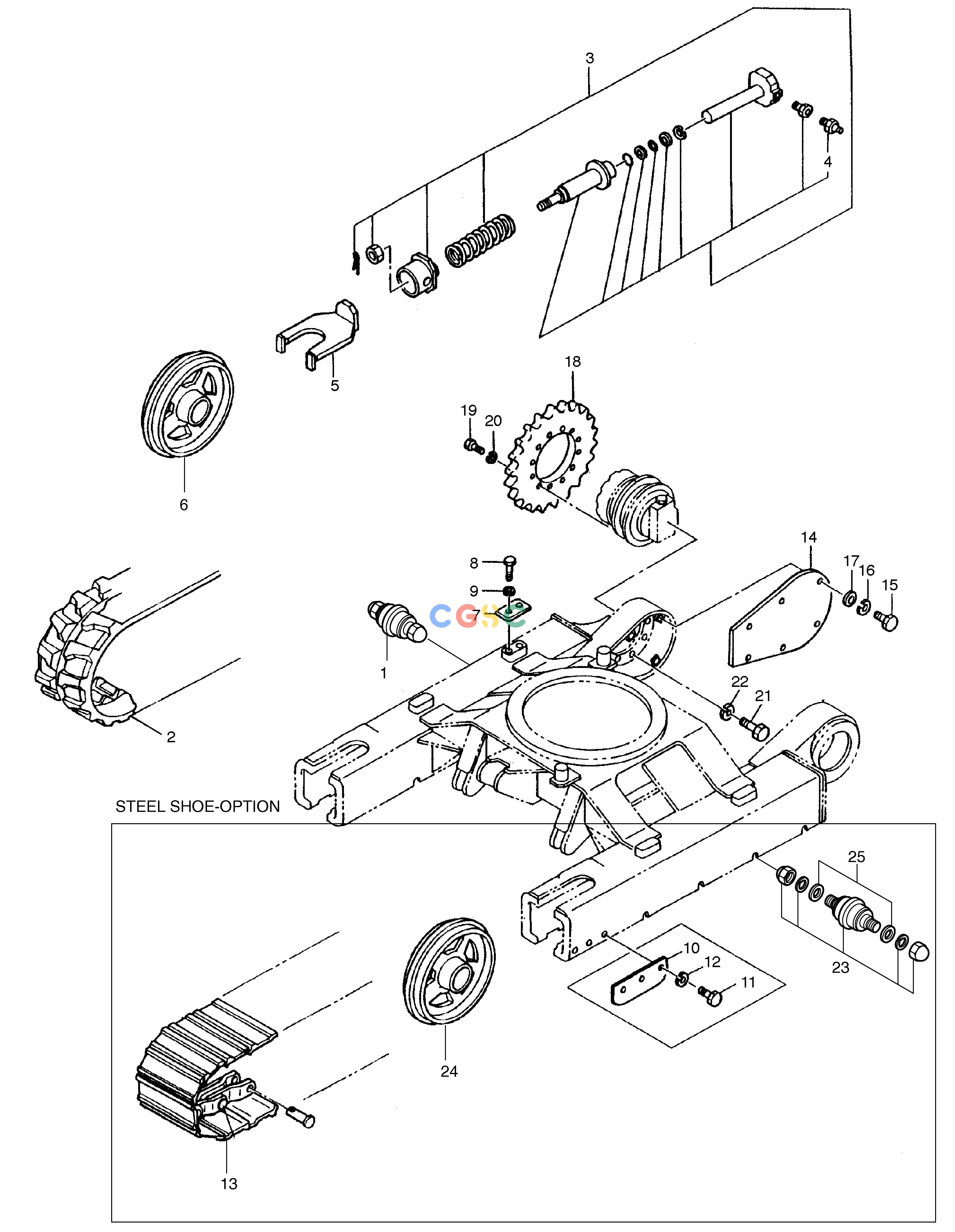 斗山零件查询TRACK(2) SOLAR 035 Doosan parts catalog online