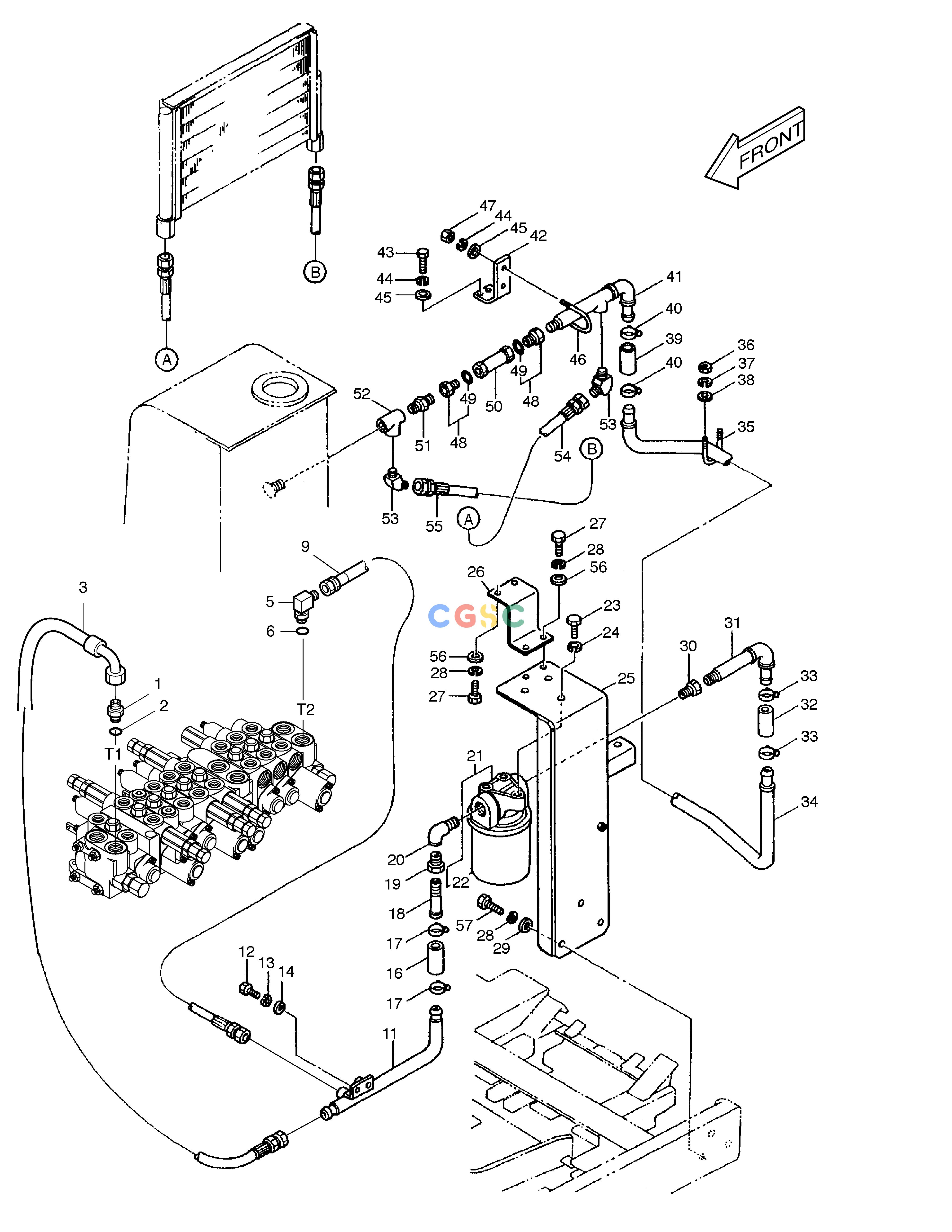 斗山零件查询LOW PRESSURE PIPING SOLAR 035 Doosan parts catalog online
