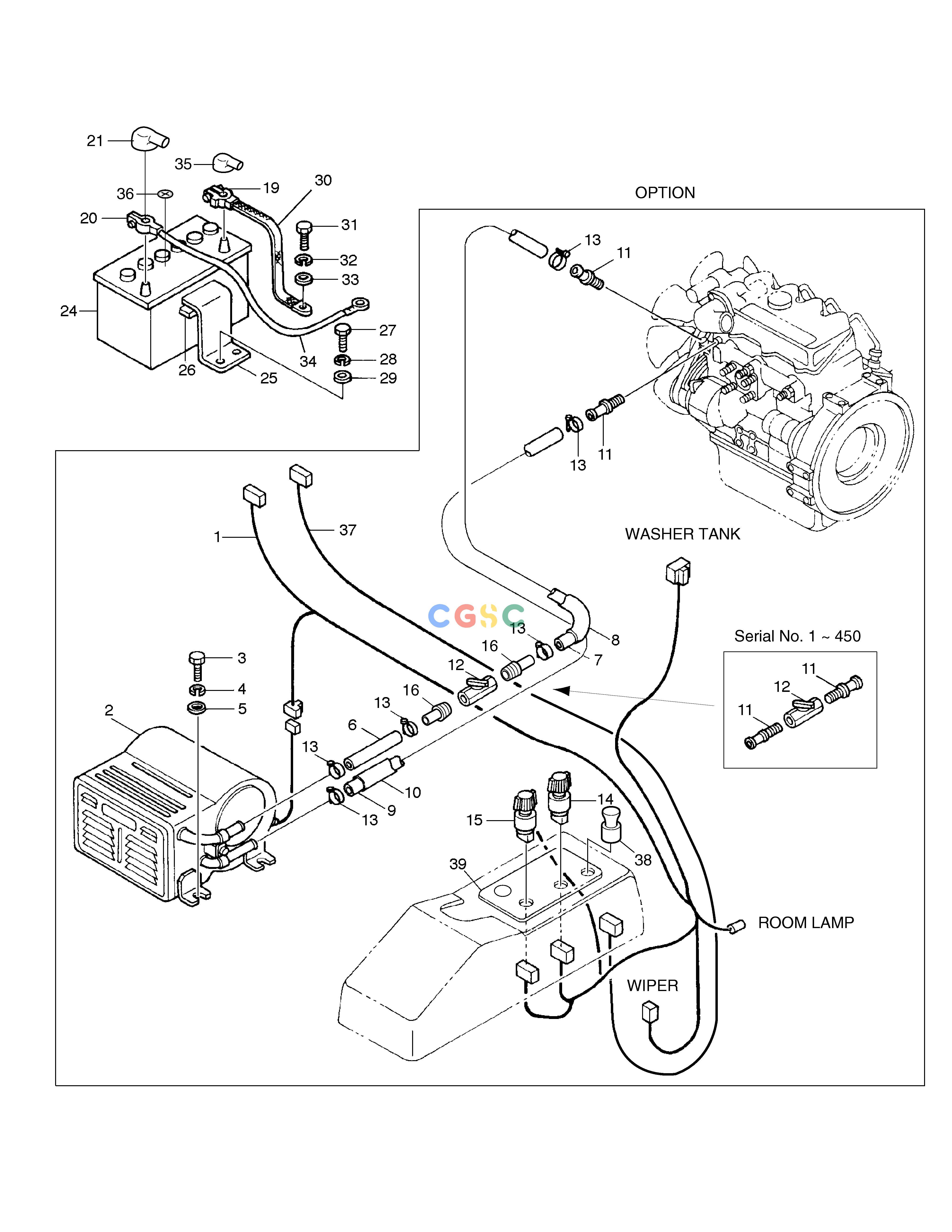 斗山零件查询ELECTRIC SYSTEM(2) SOLAR 035 Doosan parts catalog online