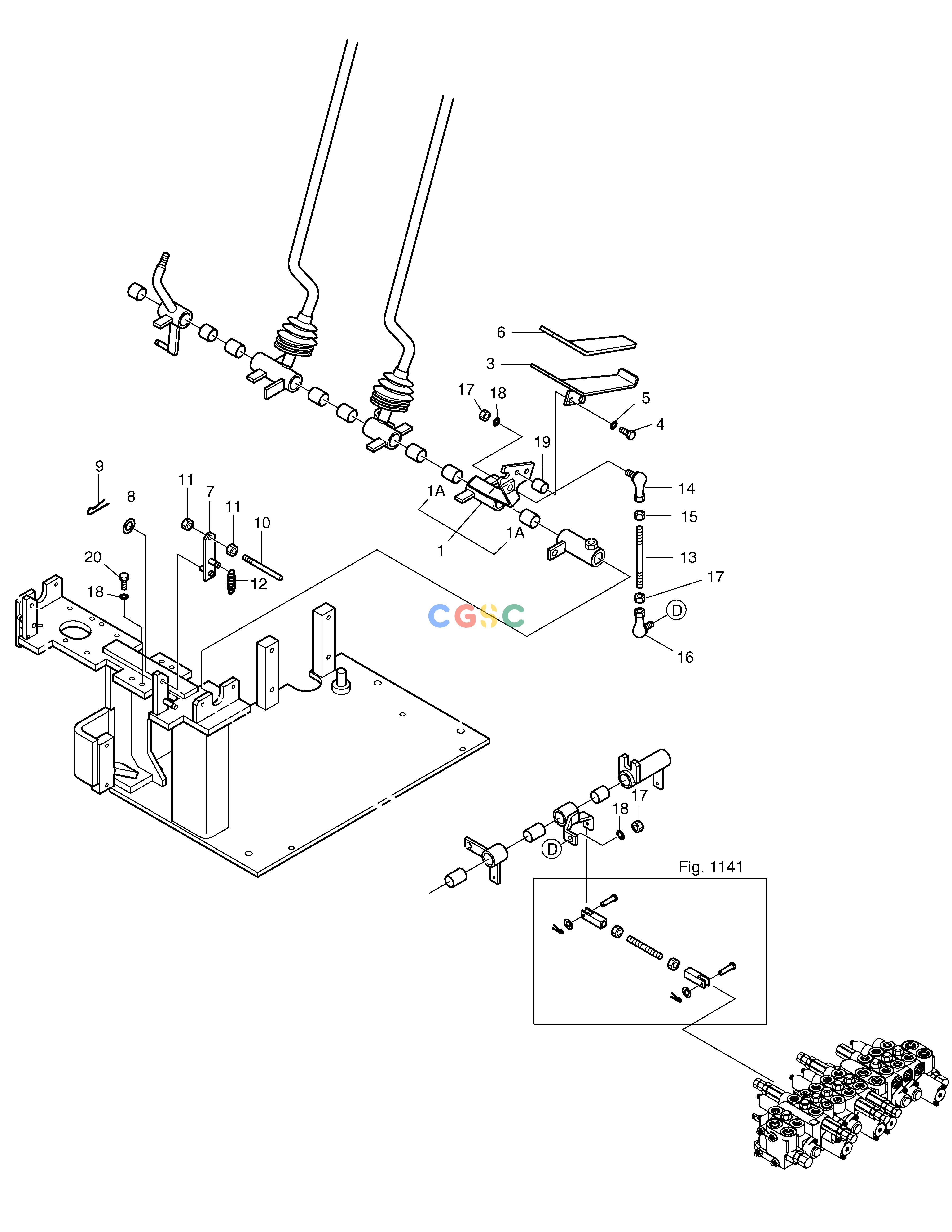 斗山零件查询CONTROL LEVER-BREAKER SOLAR 035 Doosan parts catalog online