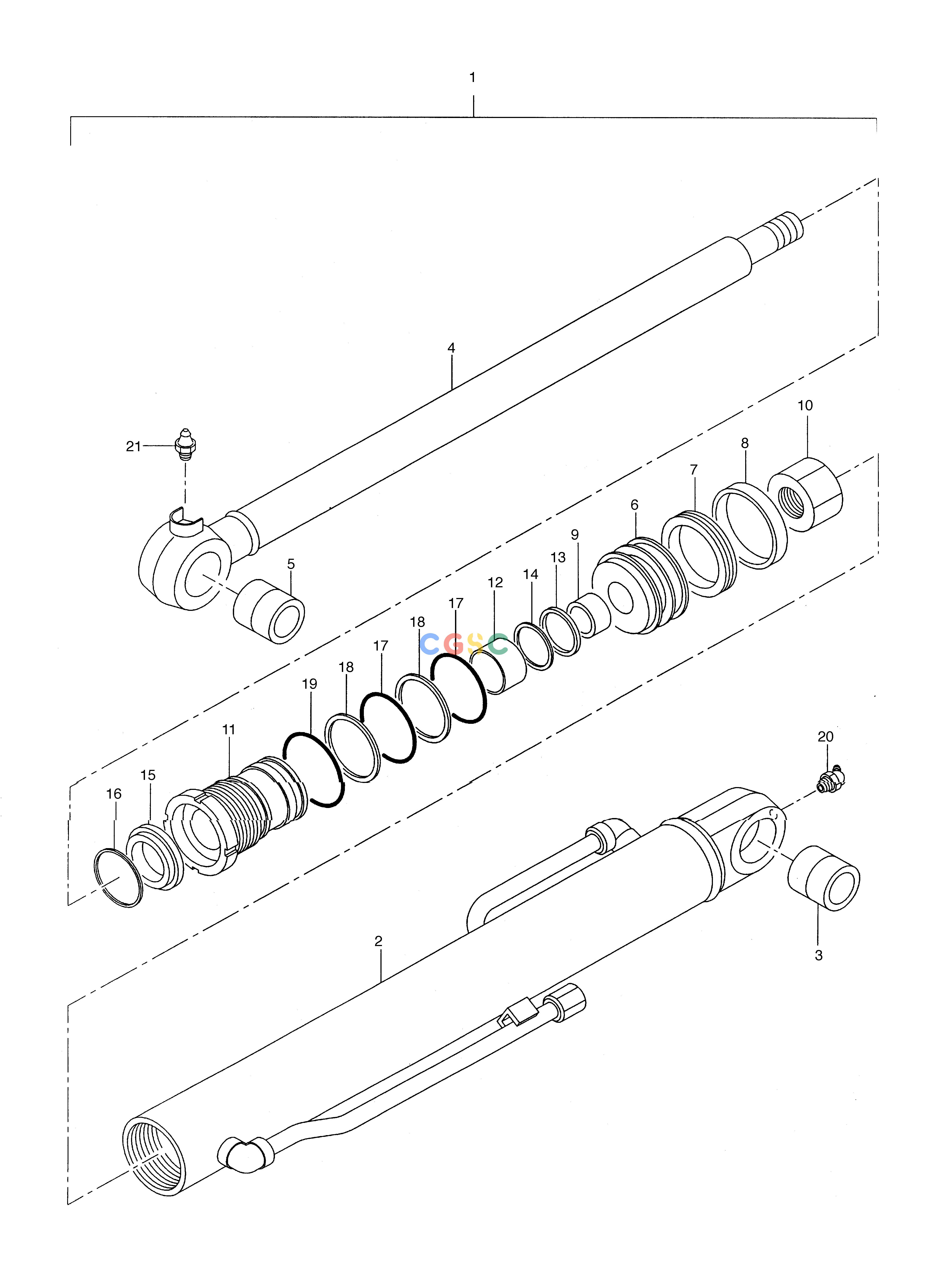 斗山零件查询ARM CYLINDER SOLAR 035 Doosan parts catalog online