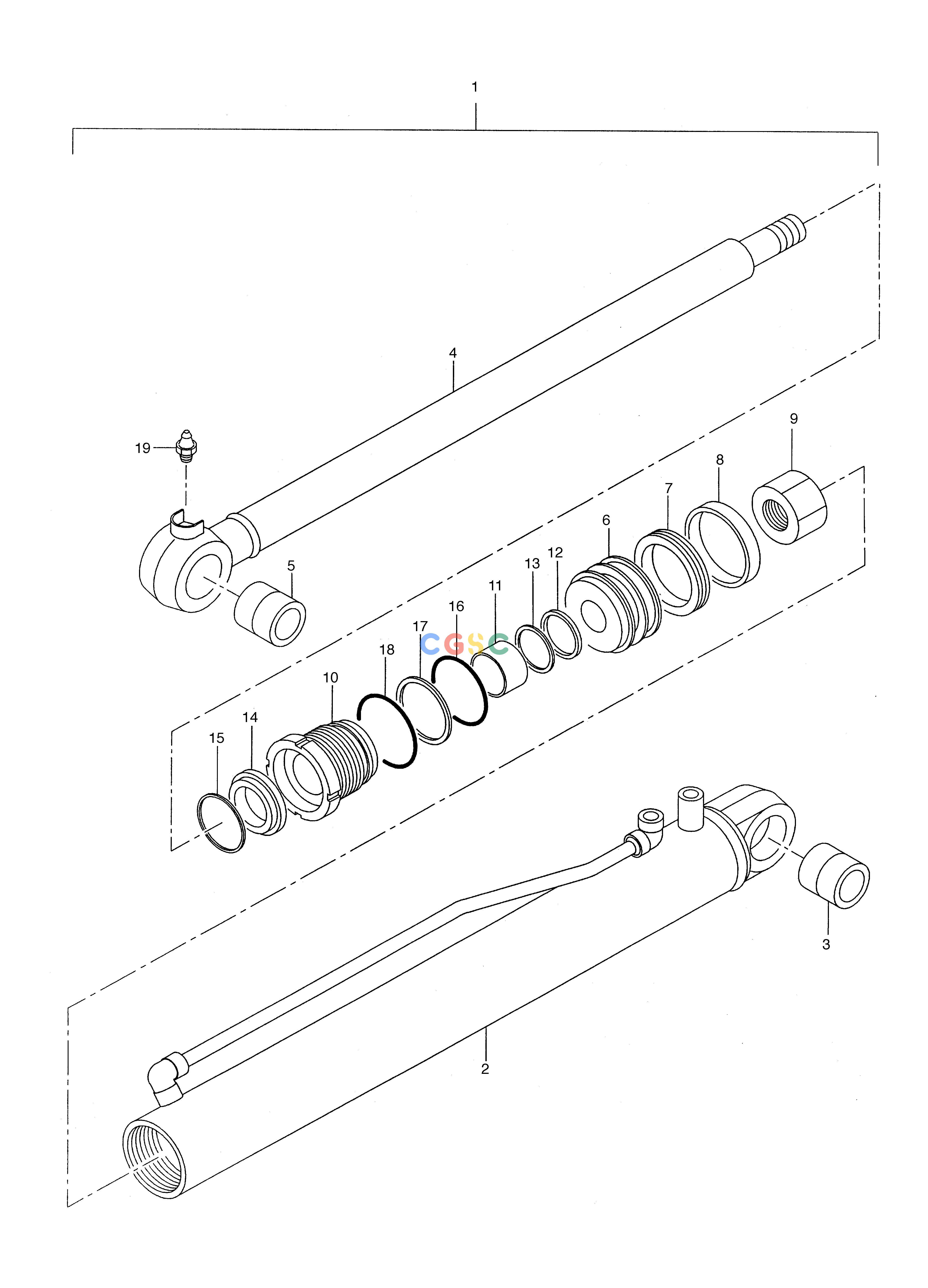 斗山零件查询SWING CYLINDER SOLAR 035 Doosan parts catalog online
