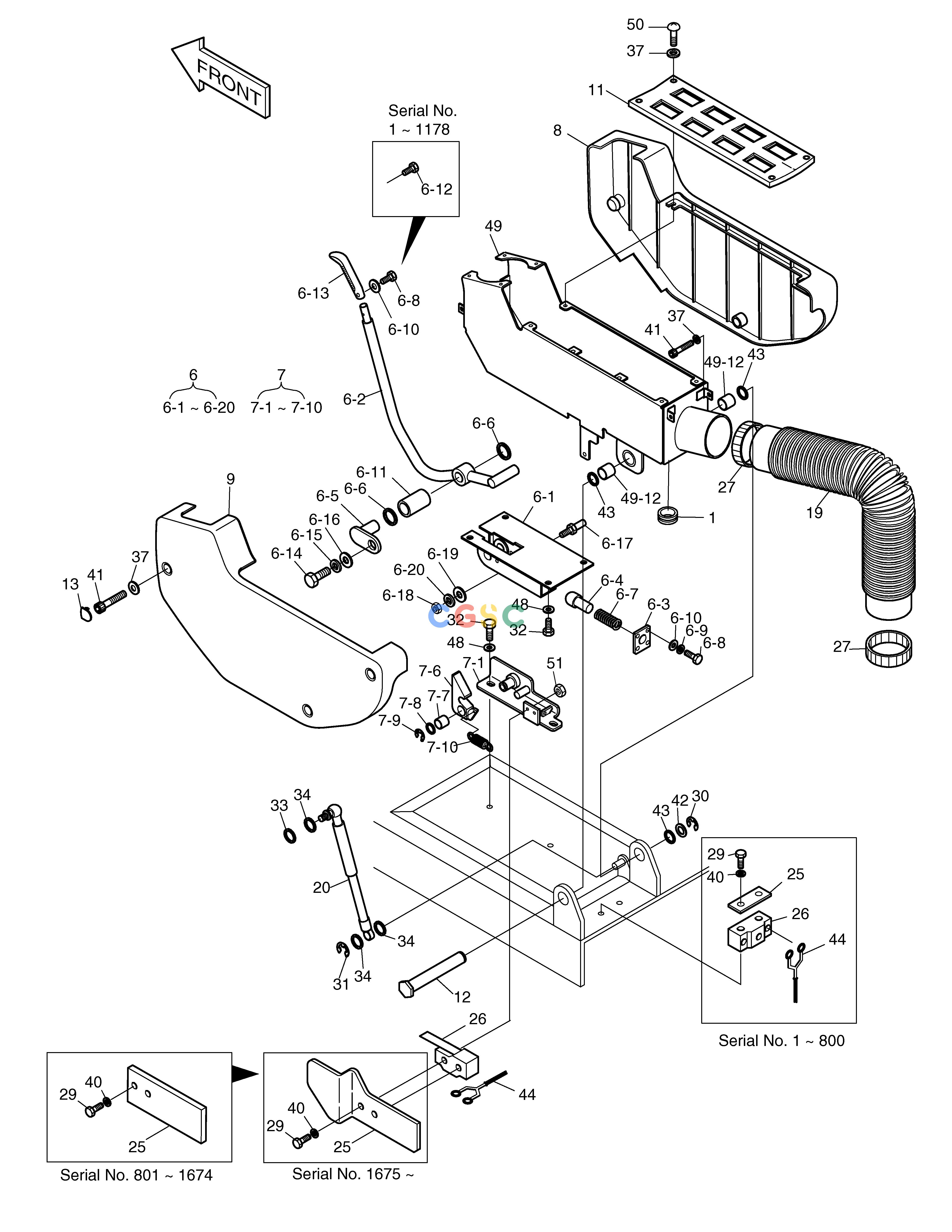 斗山零件查询CONTROL STAND-LH SOLAR 290LC-V Doosan parts catalog online