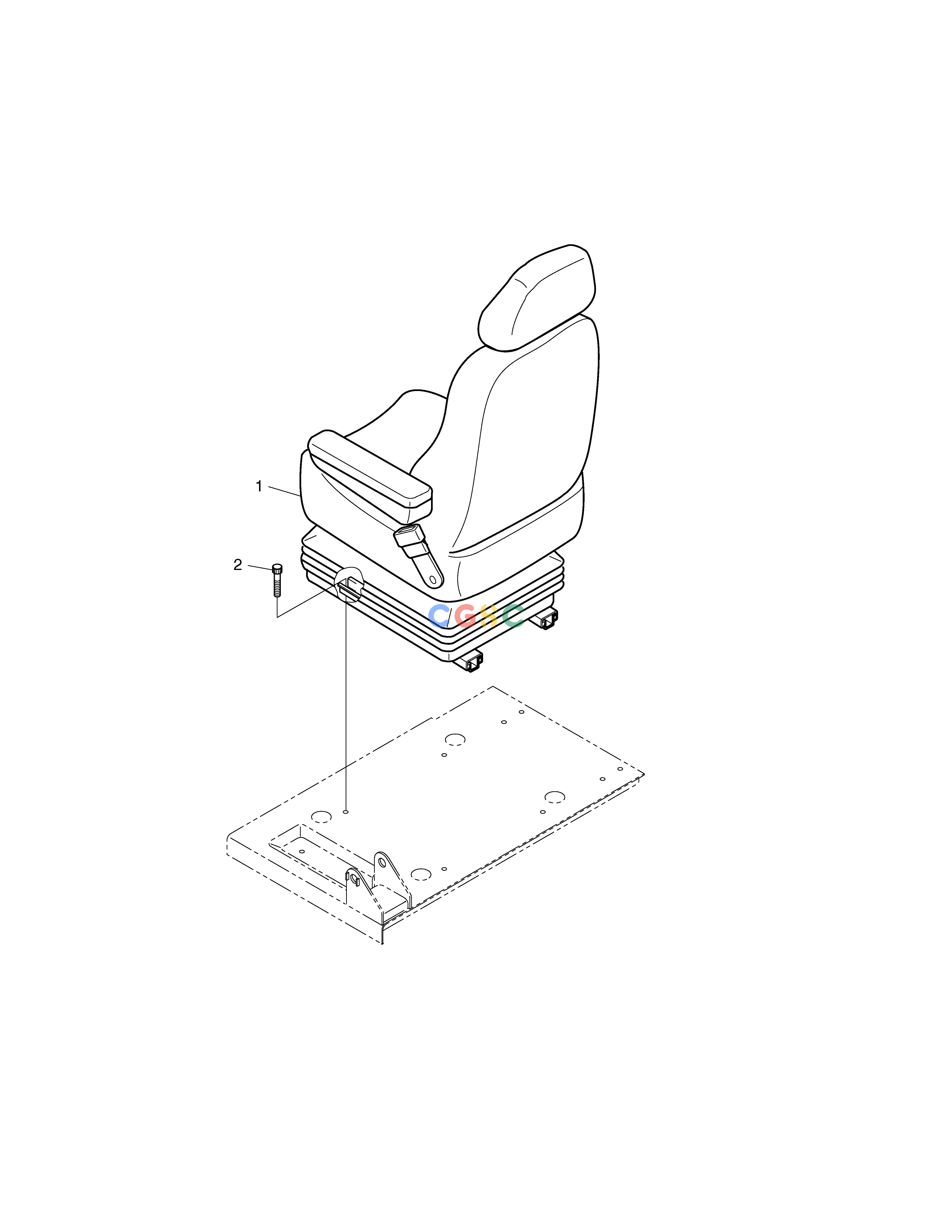 斗山零件查询SEAT MOUNTING-EUROPE & U.S.A SOLAR 290LC-V Doosan parts catalog online