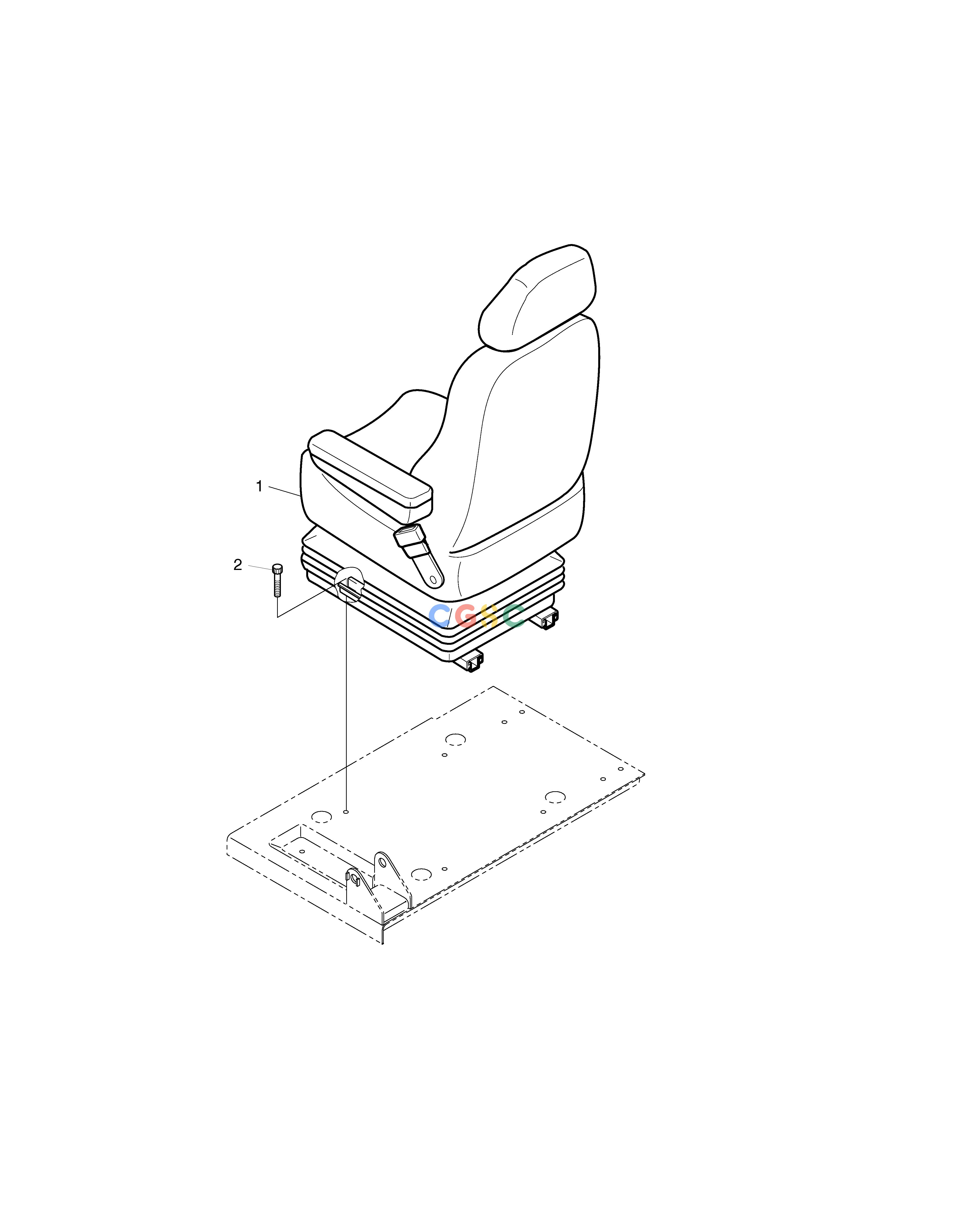 斗山零件查询SEAT MOUNTING-EXCEPT EUROPE & U.S.A SOLAR 290LC-V Doosan parts catalog online