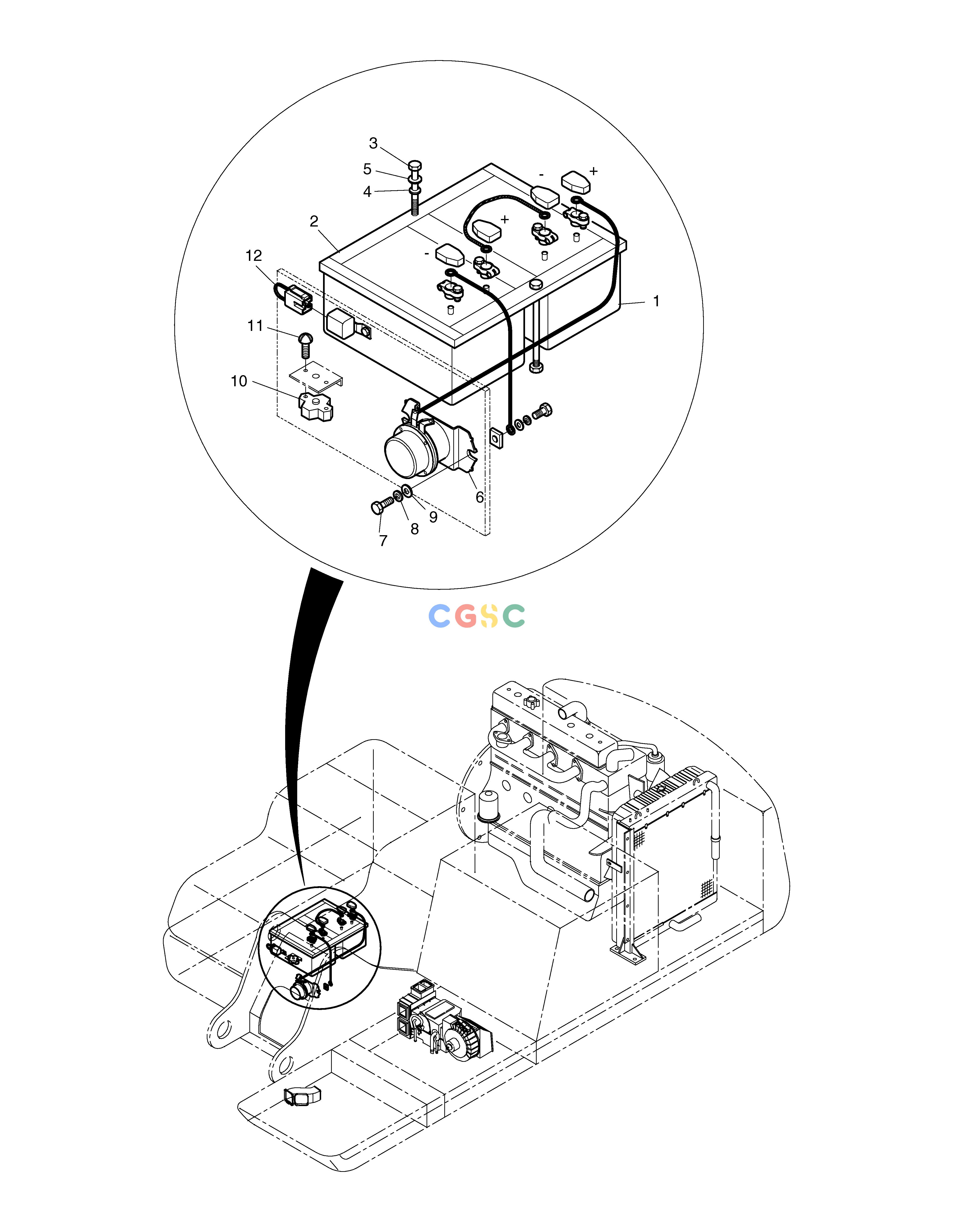 斗山零件查询ELECTRIC PARTS(4)-BATTERY SOLAR 290LC-V Doosan parts catalog online