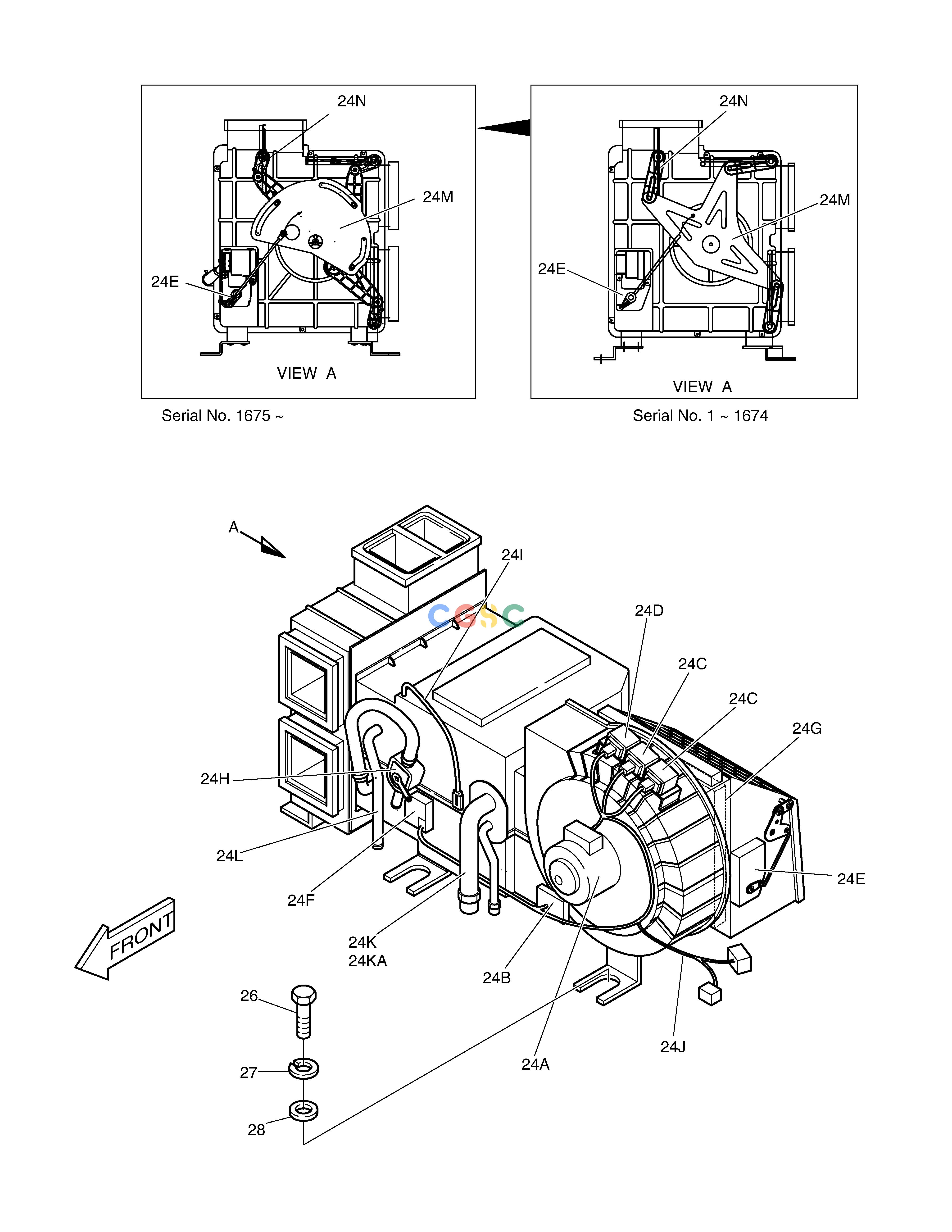 斗山零件查询AIRCONDITIONER(2)-AIRCON UNIT SOLAR 290LC-V Doosan parts catalog online