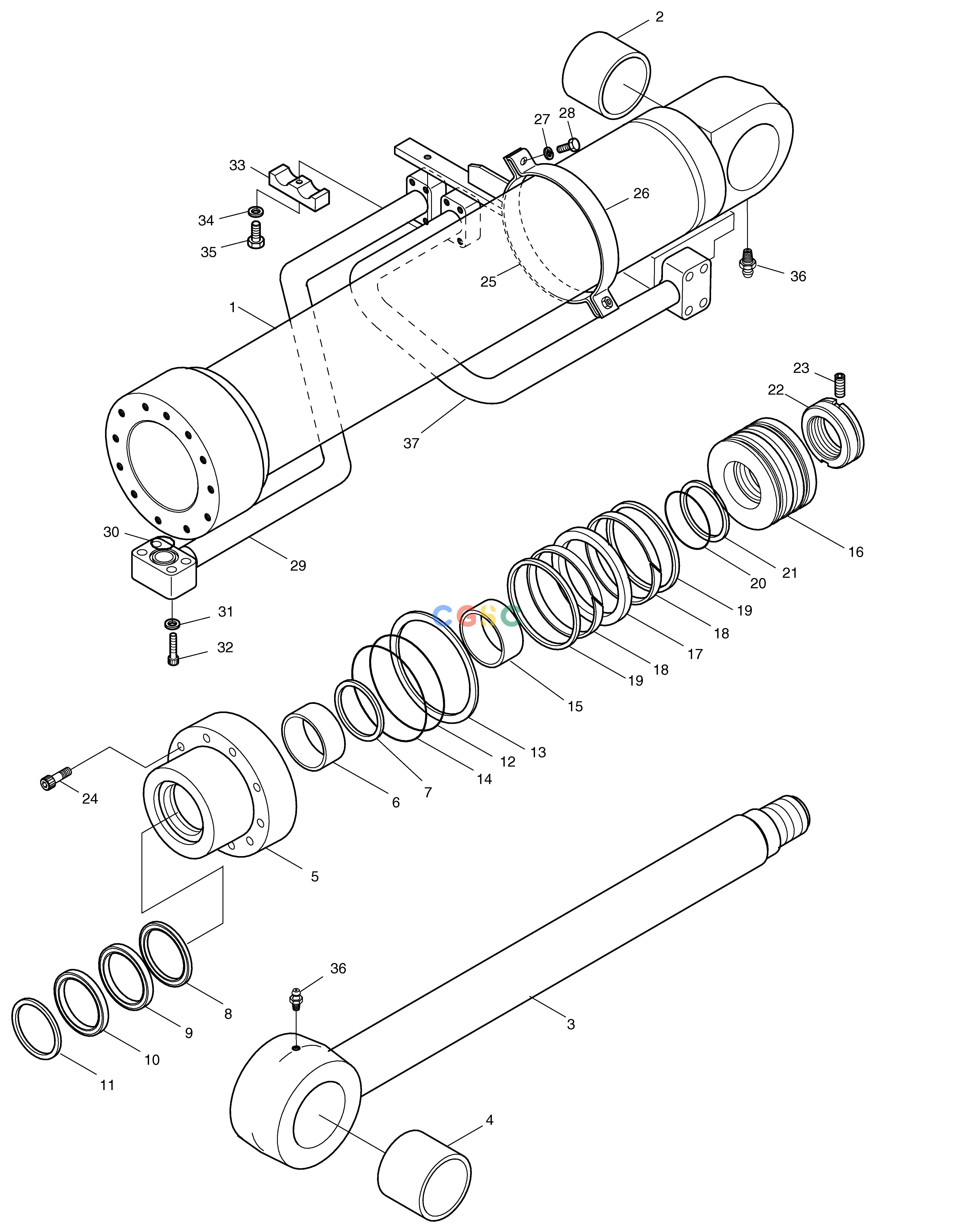 斗山零件查询BOOM CYLINDER(L.H.)-LOCK VALVE SOLAR 290LC-V Doosan parts catalog online