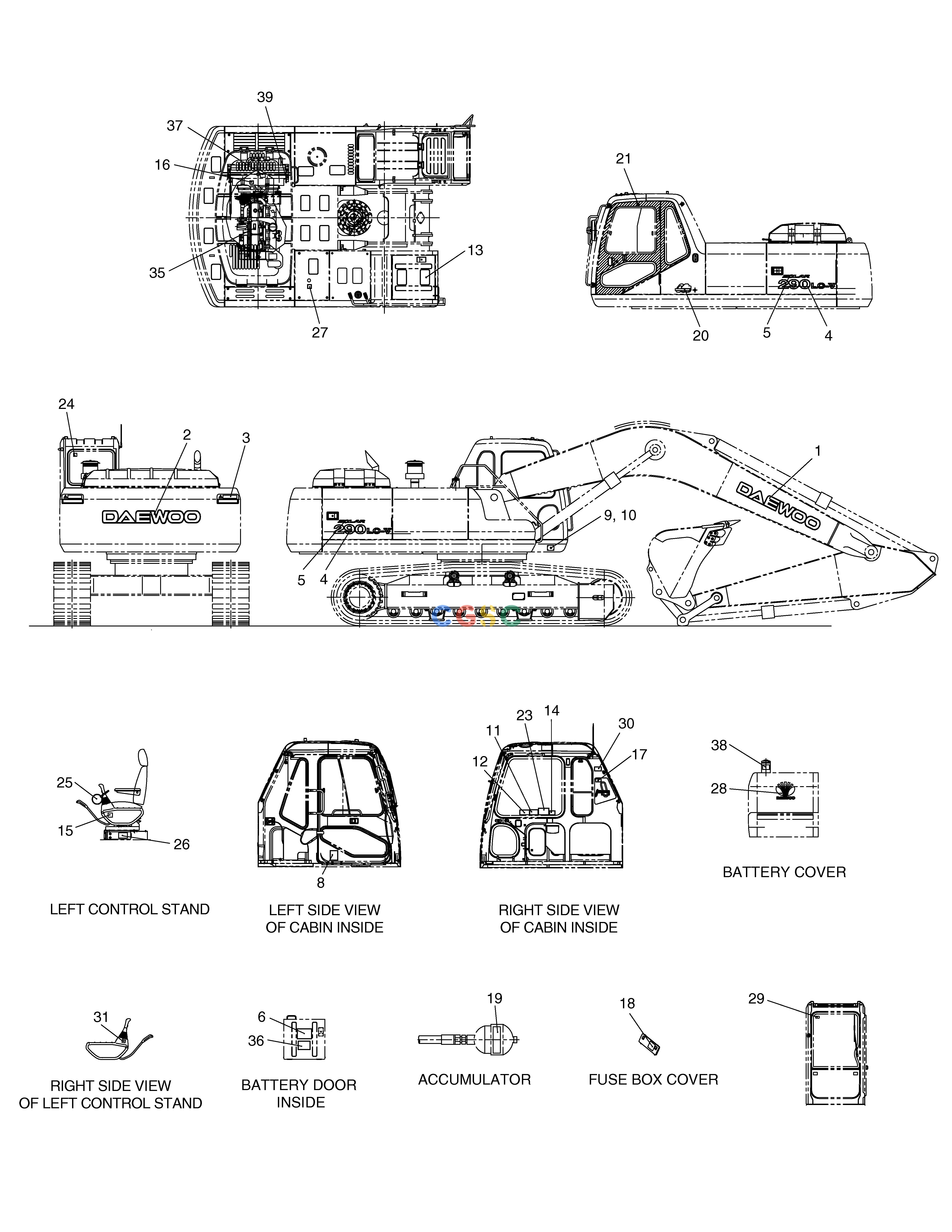 斗山零件查询NAME PLATE-JAPAN SOLAR 290LC-V Doosan parts catalog online