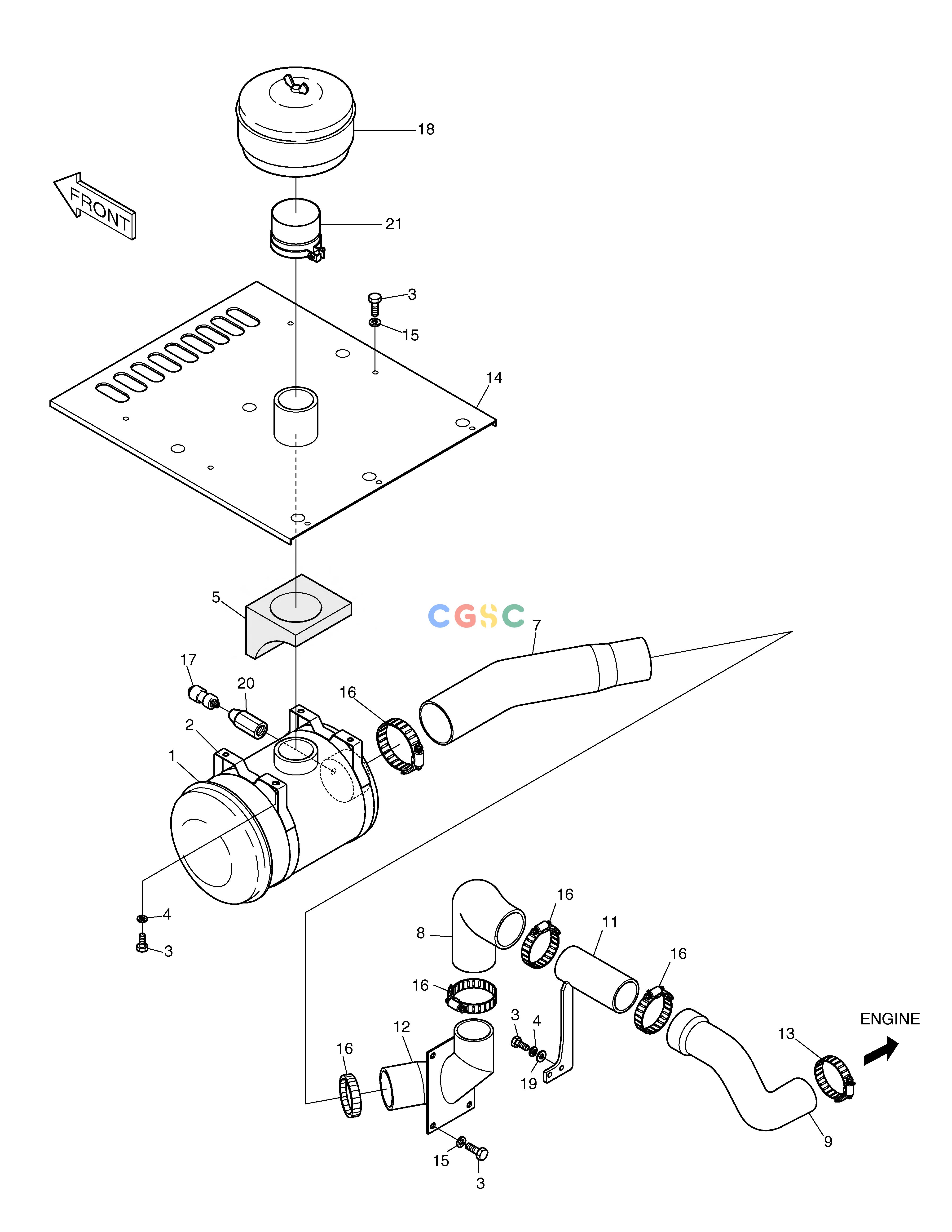 斗山零件查询AIR CLEANER ASS'Y-JAPAN SOLAR 290LC-V Doosan parts catalog online
