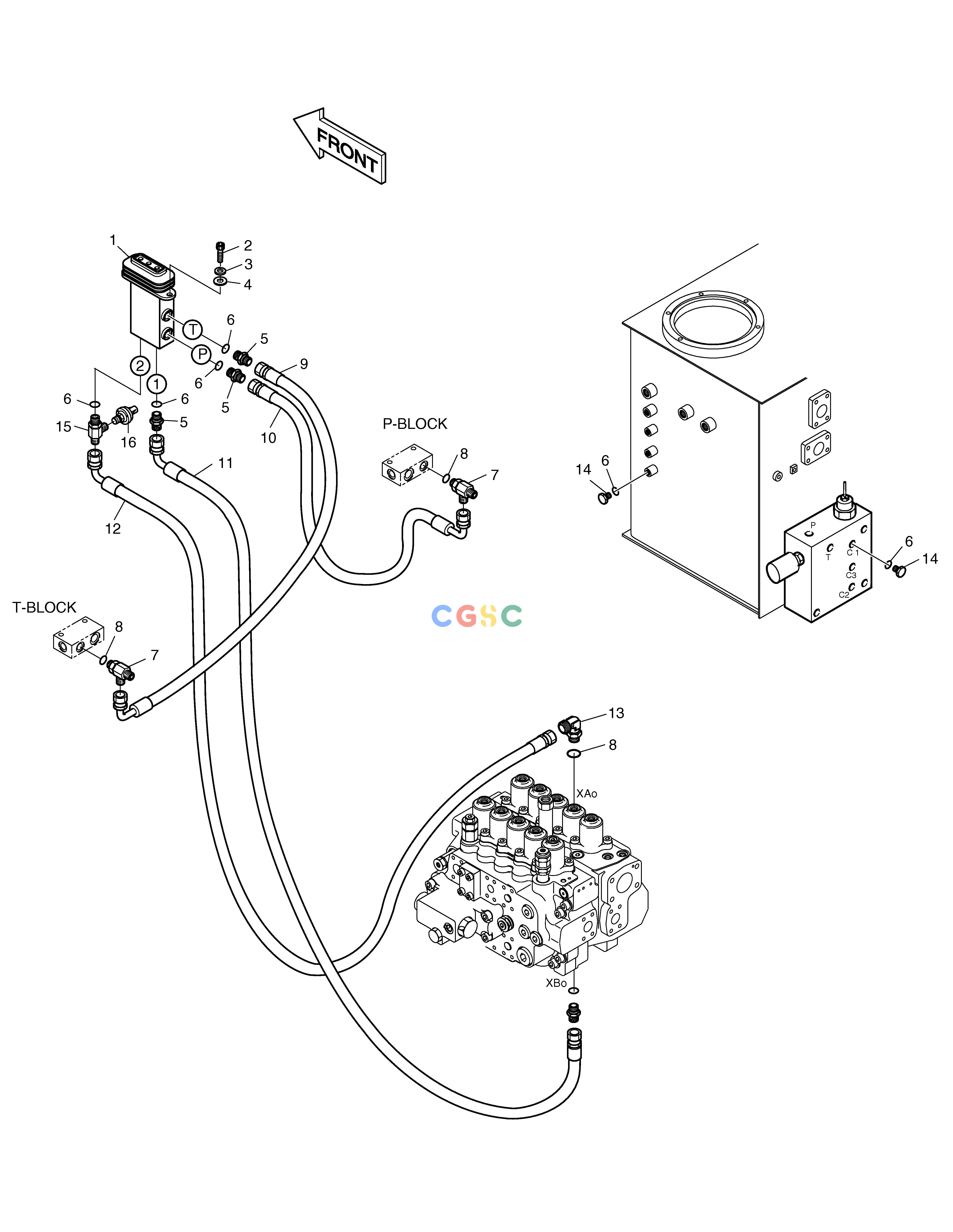 斗山零件查询PILOT PIPING-PEDAL(BREAKER) SOLAR 290LC-V Doosan parts catalog online