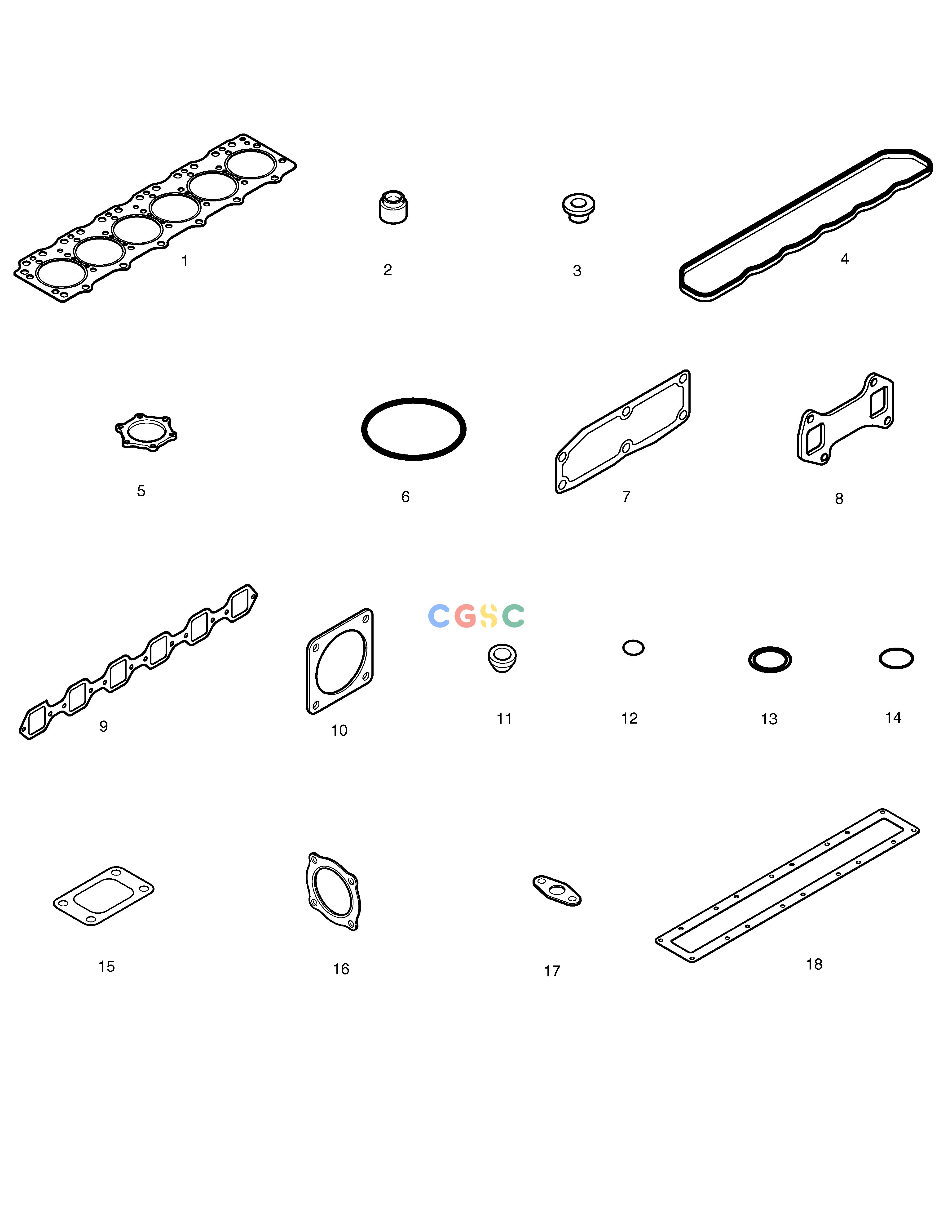 斗山零件查询OVER HAUL GASKET KIT-TOP SOLAR 220LC-V Doosan parts catalog online