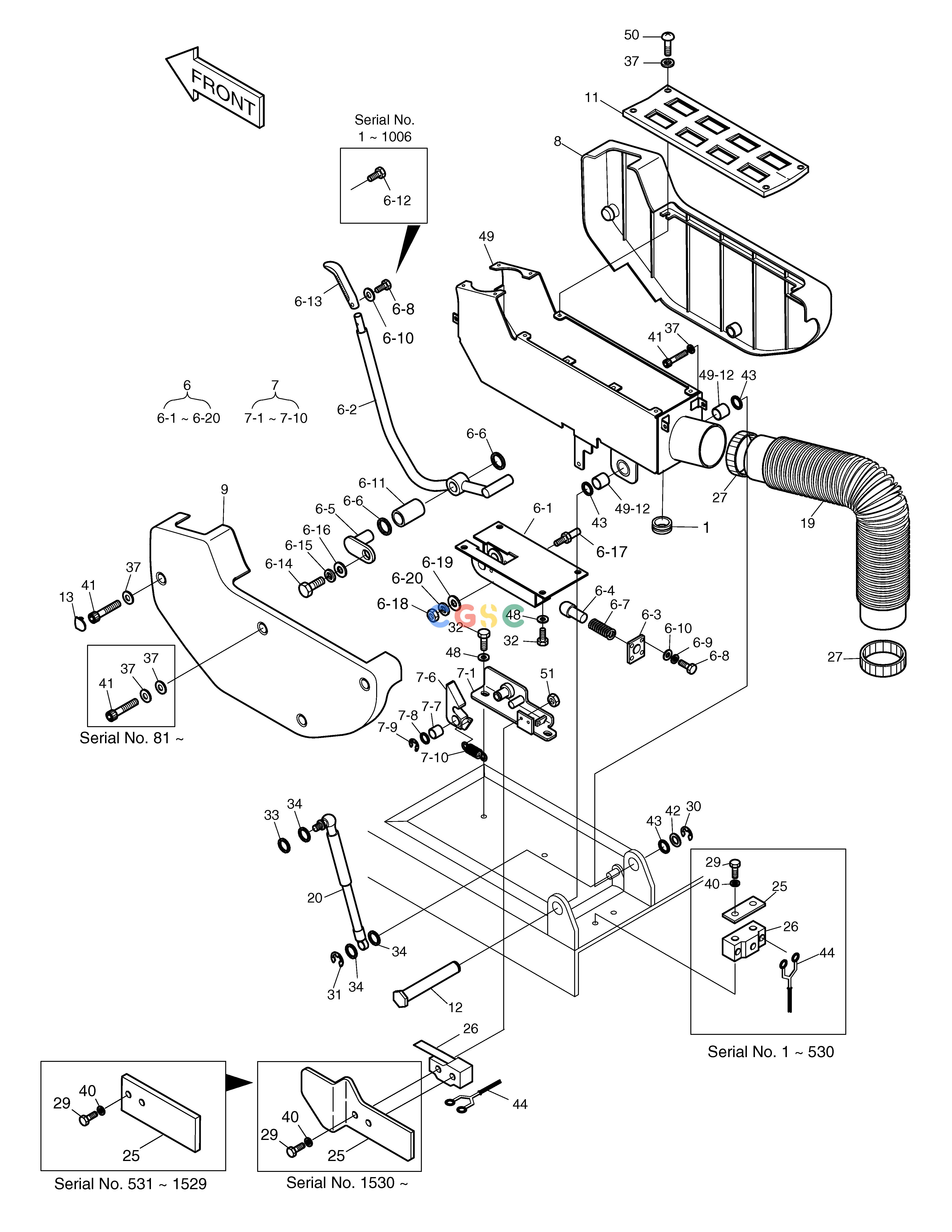 斗山零件查询CONTROL STAND-LH SOLAR 220LC-V Doosan parts catalog online