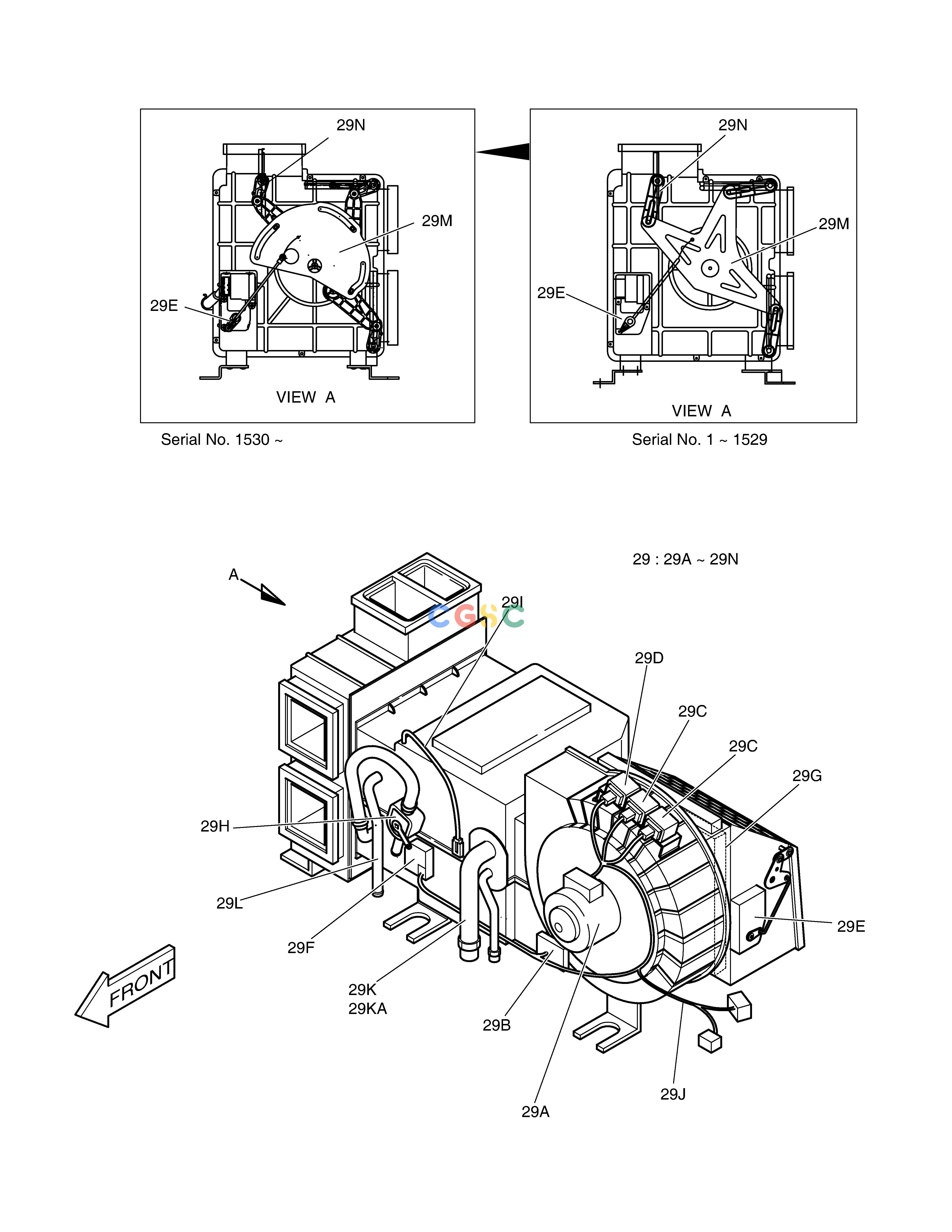 斗山零件查询AIRCONDITIONER(2)-AIRCON UNIT SOLAR 220LC-V Doosan parts catalog online