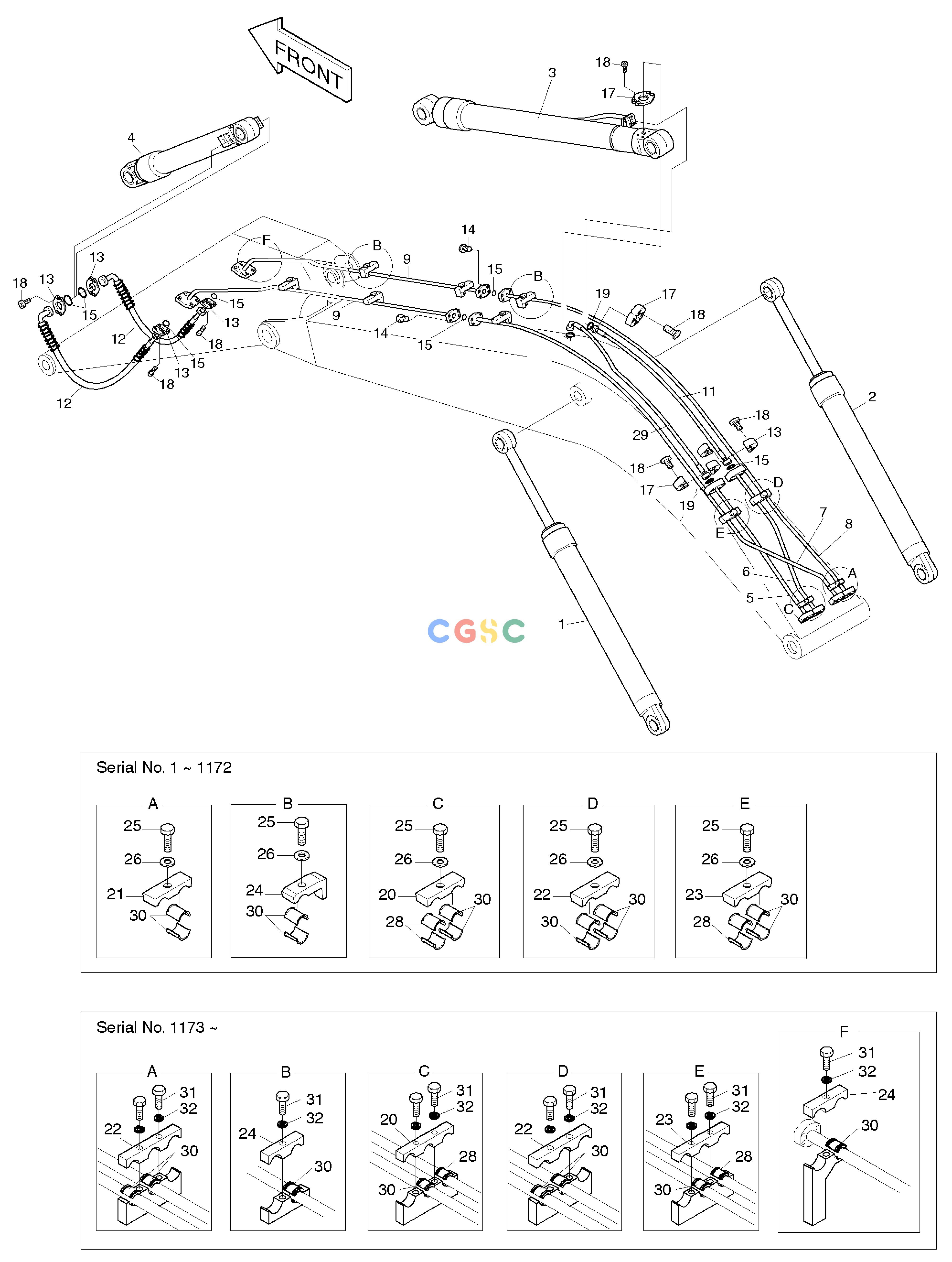 斗山零件查询FRONT PIPING SOLAR 220LC-V Doosan parts catalog online